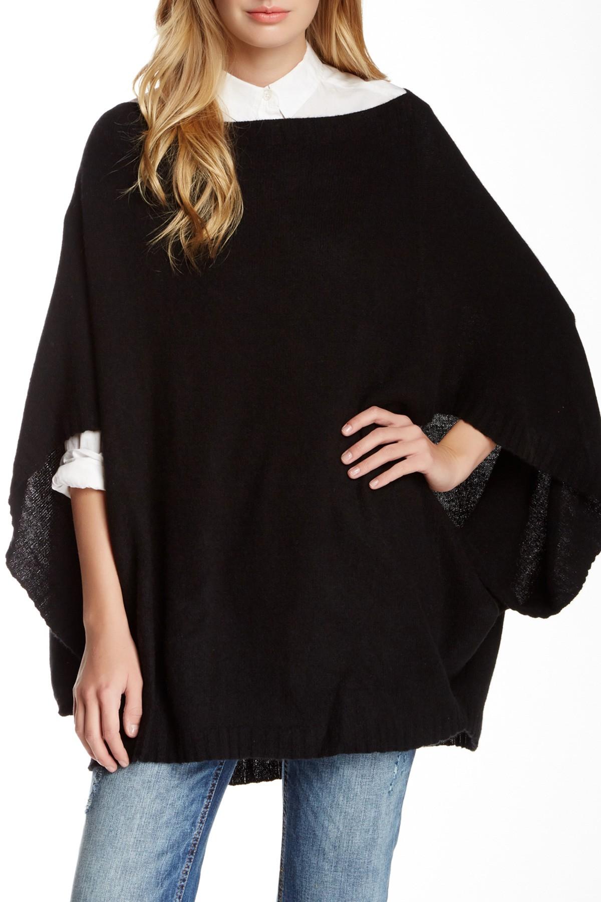 Black sweater poncho Women V-neck Batwing Sleeve Tassels Hem Cloak Knitting Loose Sweater SMT has 5 Colors for you to choose: Yellow, Pink, Orange and red, Blue, grounwhijwgg.cf style, create a illusion for.