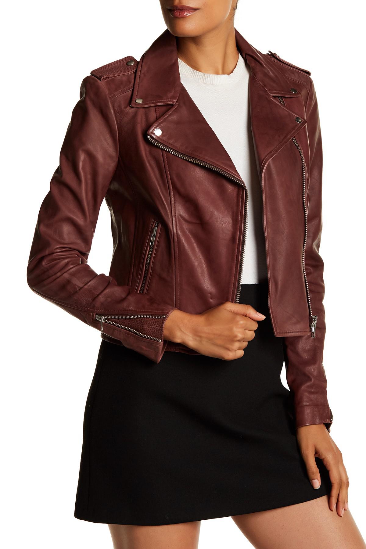 Lyst Lamarque Donna Leather Biker Jacket Gallery