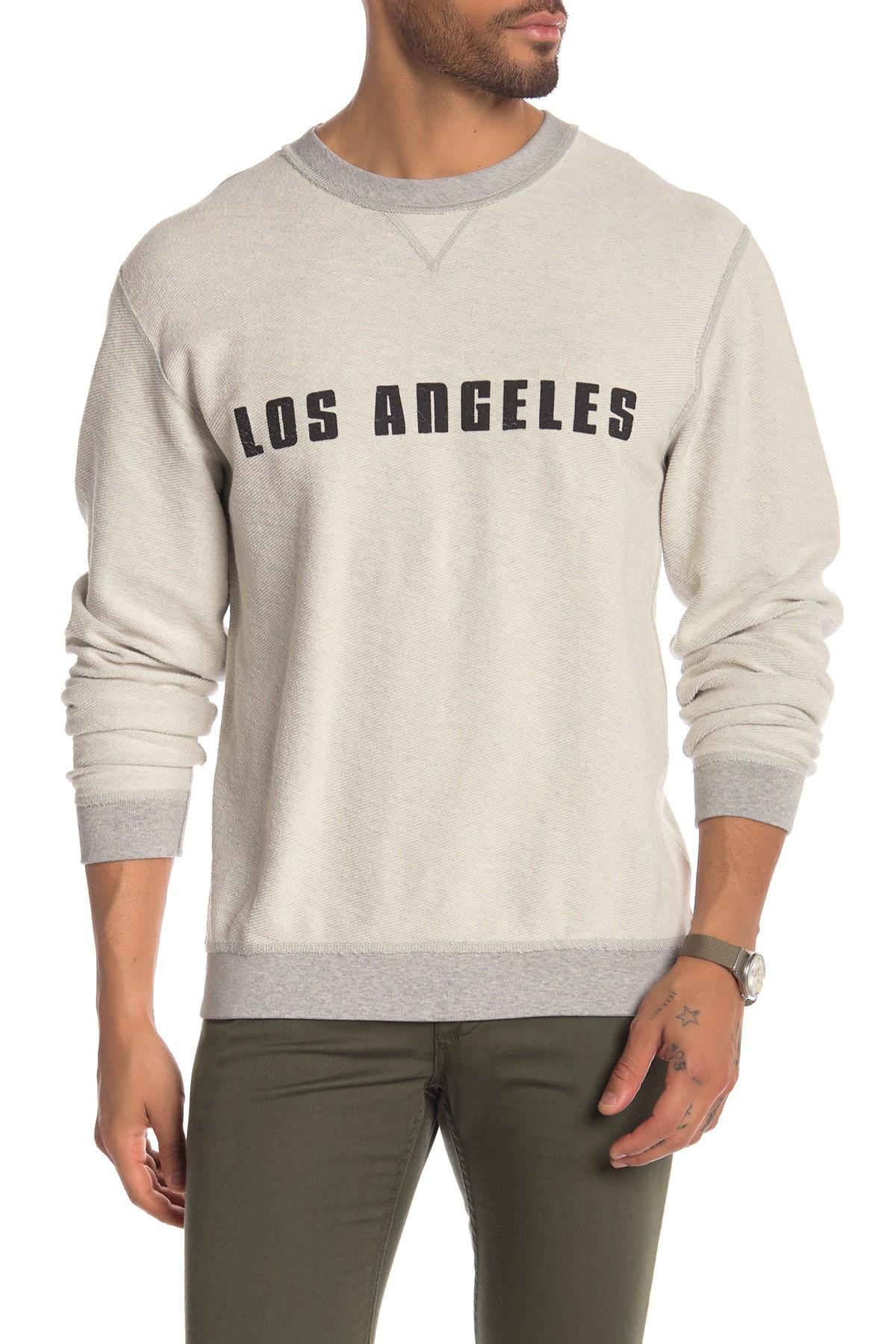 Lyst - 7 For All Mankind Reversible Crew Neck Sweatshirt in Gray for Men