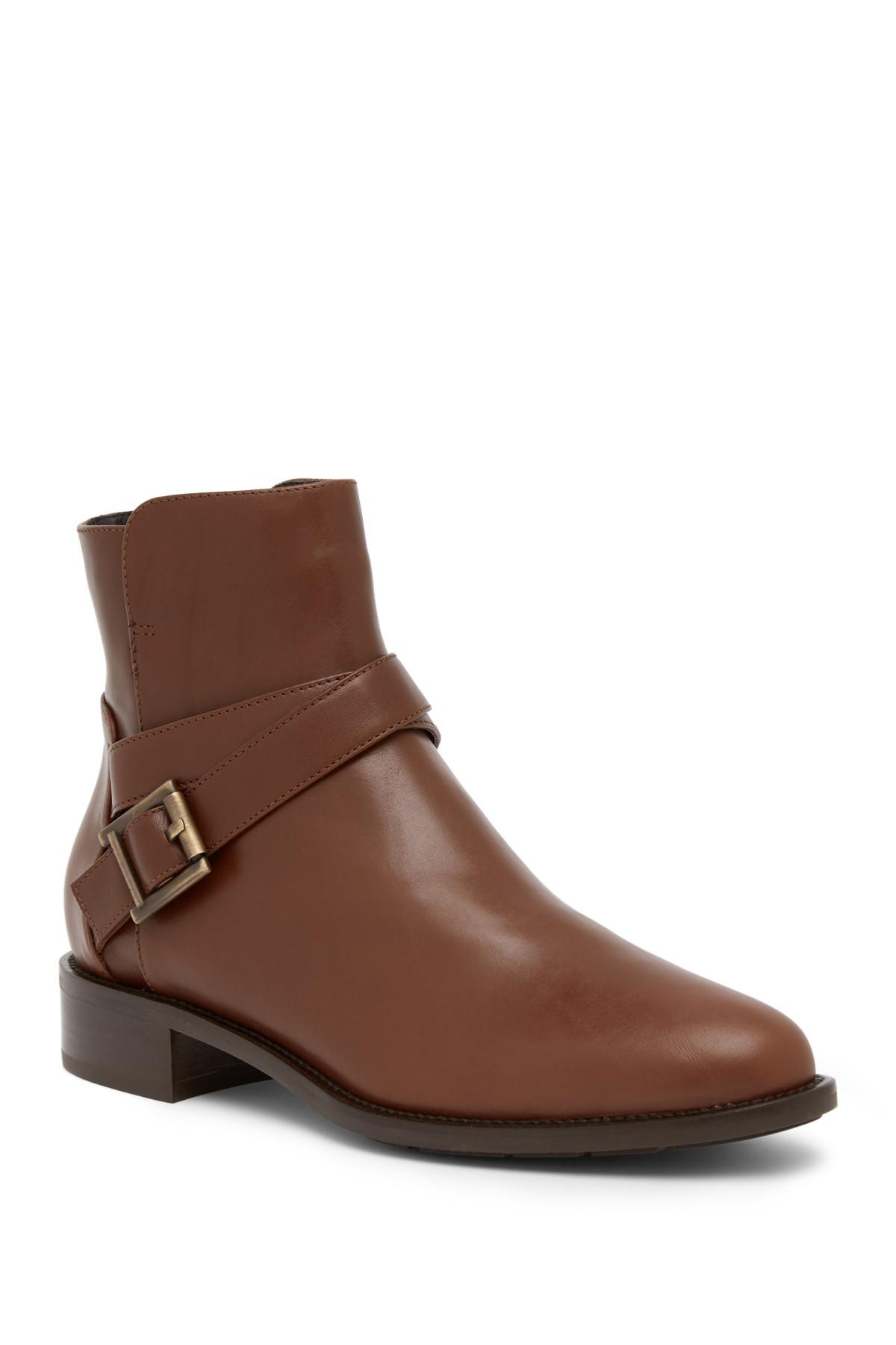 Lyst - Aquatalia Nellie Weatherproof Leather Ankle Boot in Brown