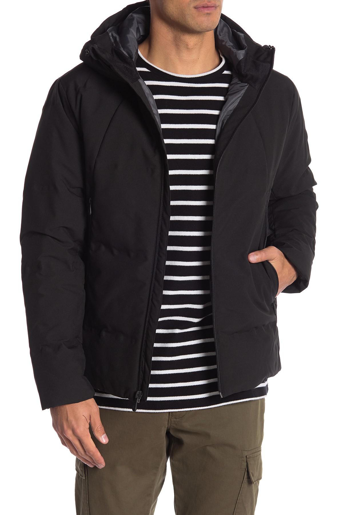 Lyst - Hawke & Co. Hooded Heat Sealed Water Resistant Down Puffer ...