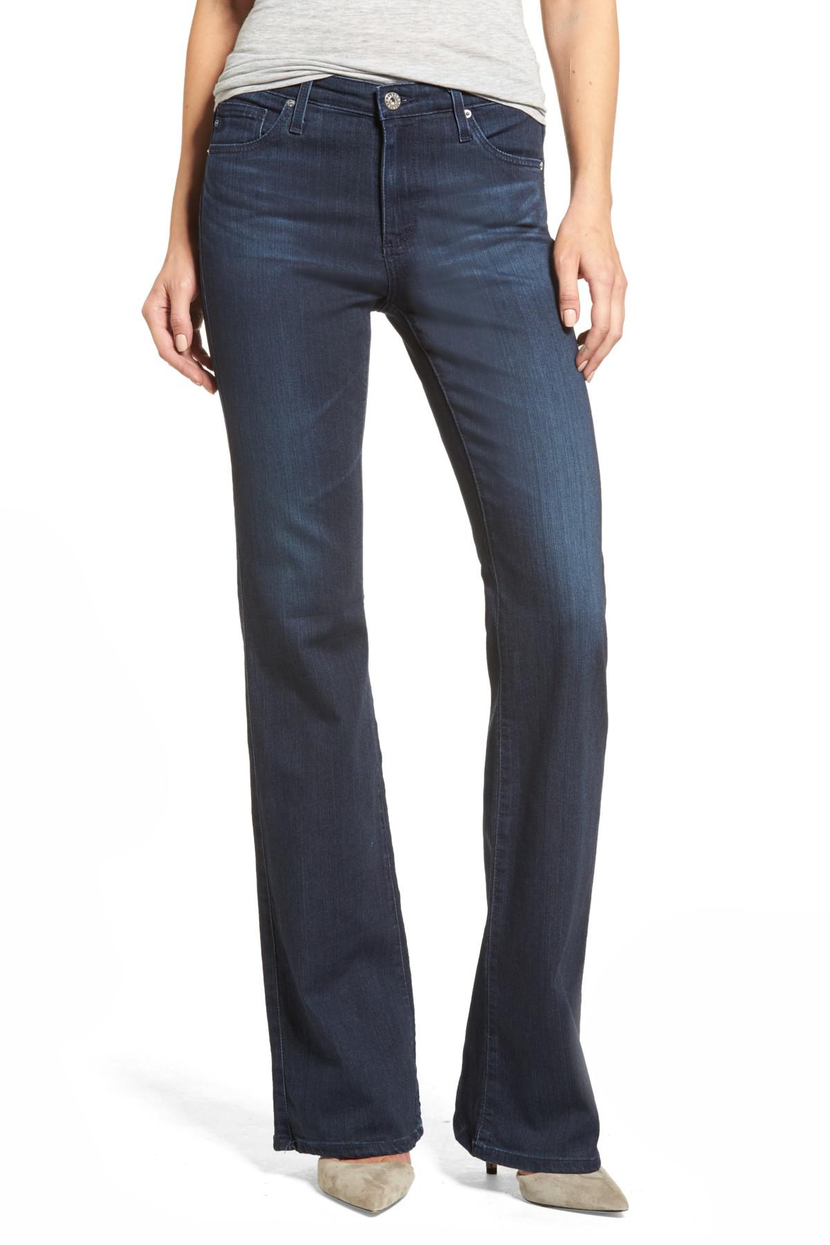 Lyst - Ag Jeans Angel High Rise Boot Cut Jeans in Blue