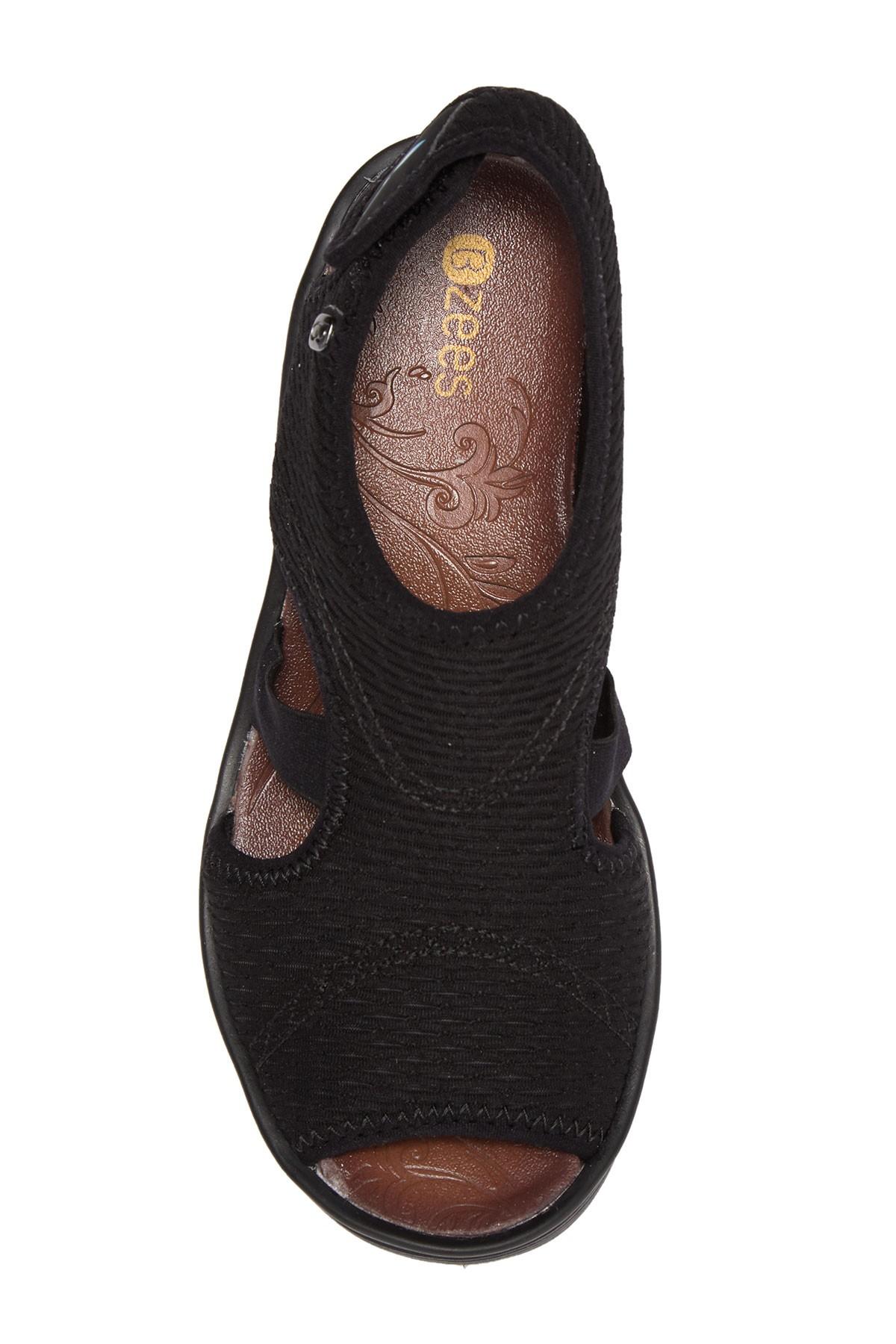 Lyst - Bzees Dream Wedge Sandal in Black