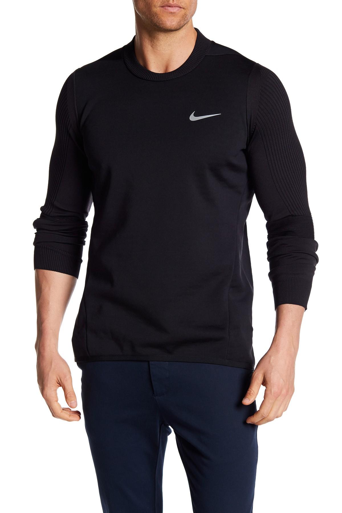 Lyst - Nike Tech Sphere Knit Crew Neck Sweater in Black for Men