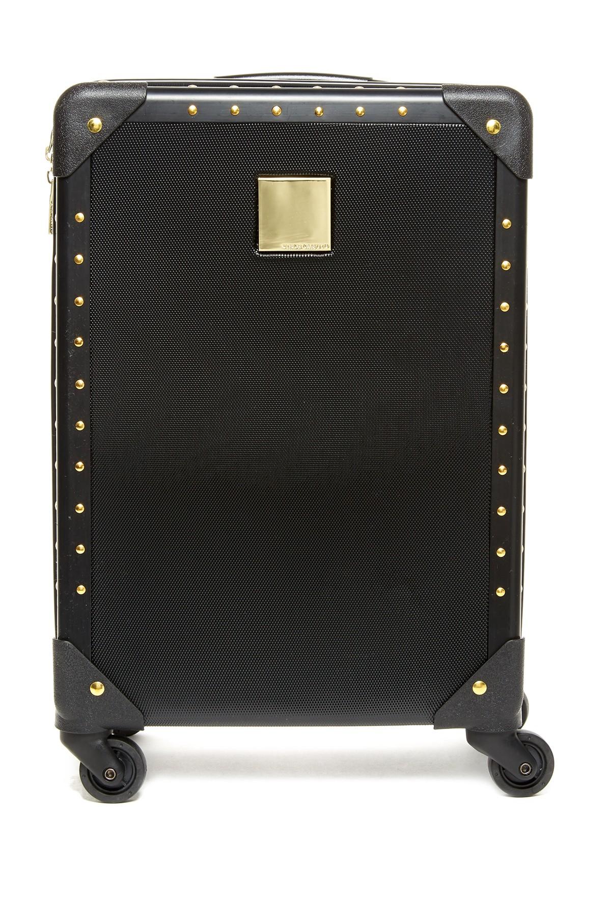 vince camuto black and gold luggage