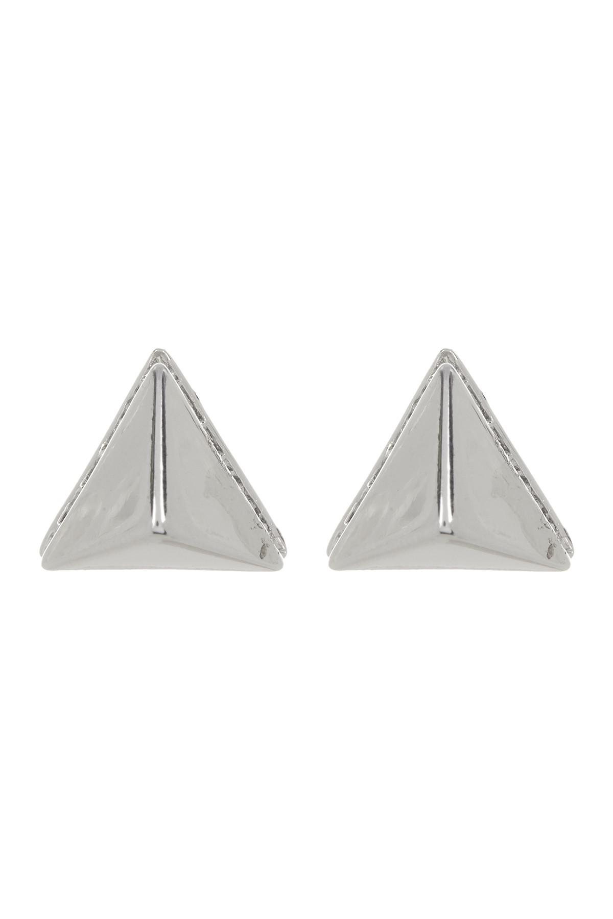 Lyst Vince Camuto Crystal Accent Base Pyramid Stud Earrings In Vince Camuto Women S Metallic Crystal Accent Base Pyramid Stud Earrings