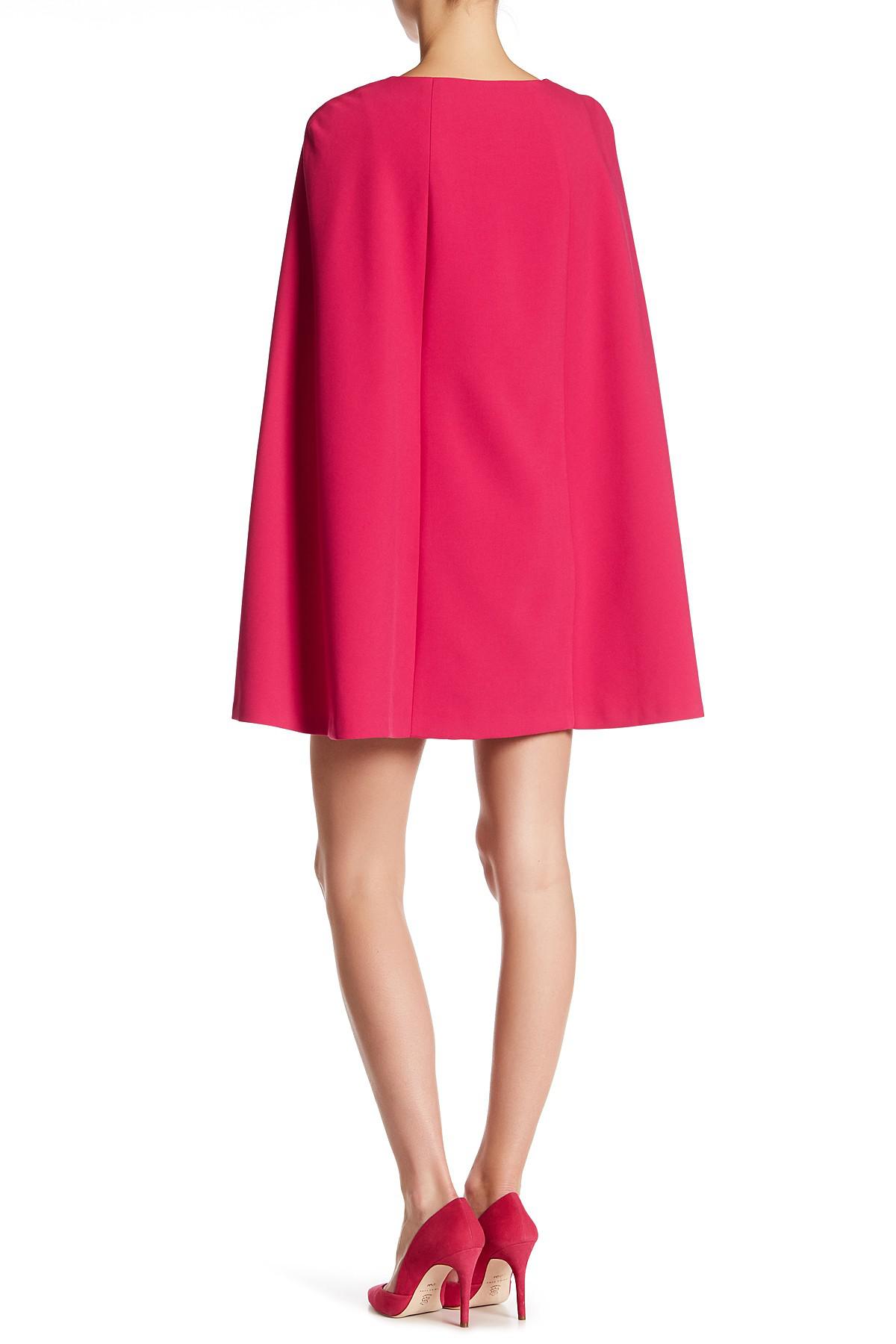 Lyst Trina Turk Gizela Cape Dress In Pink Gallery