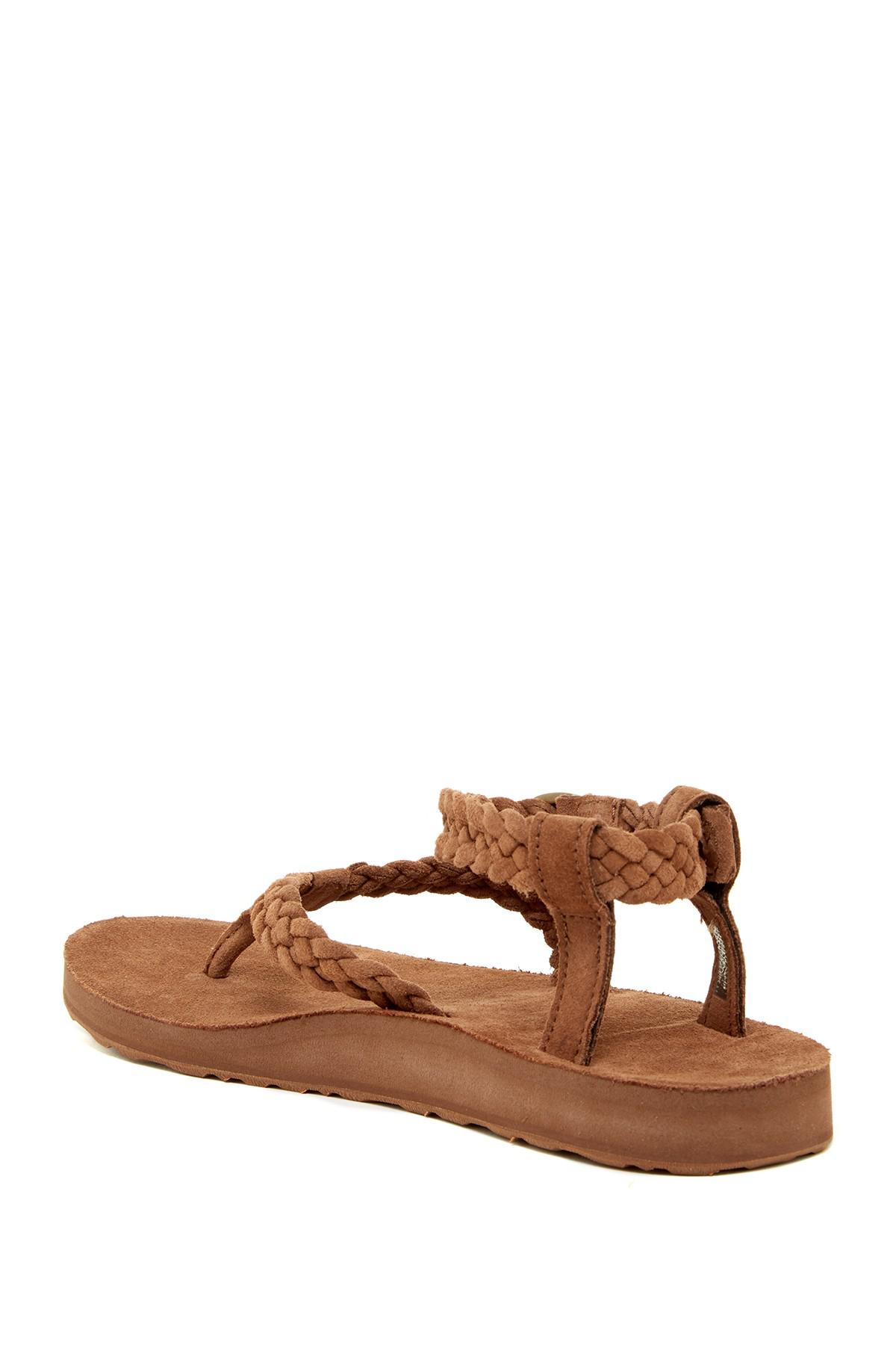 teva suede braided sandals