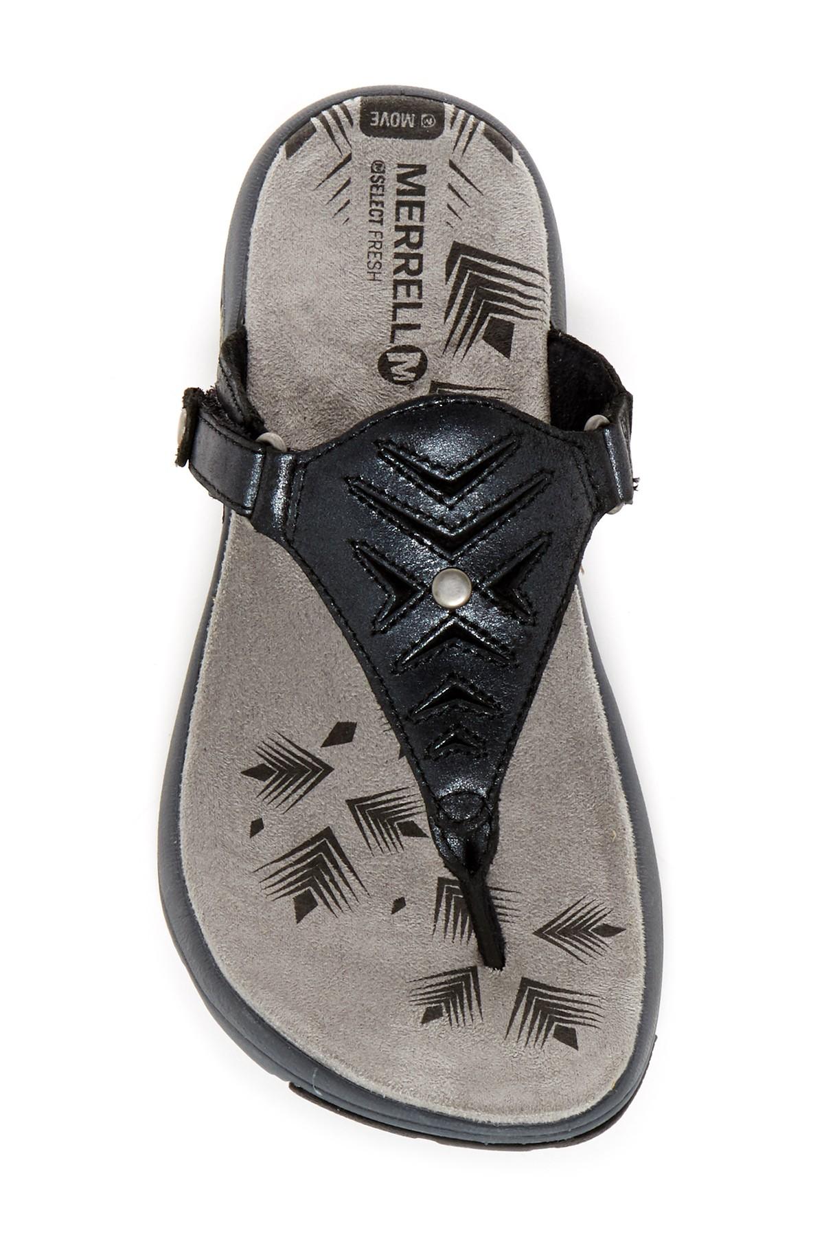 merrell black sandals womens