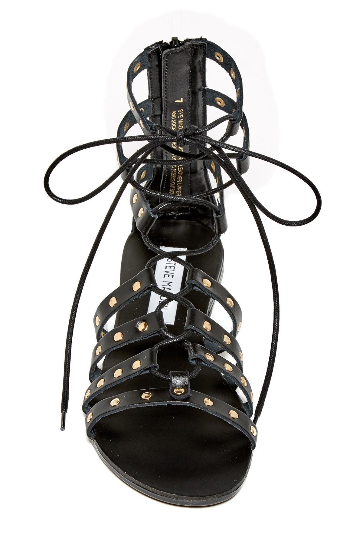 steve madden women's daft studded gladiator sandals