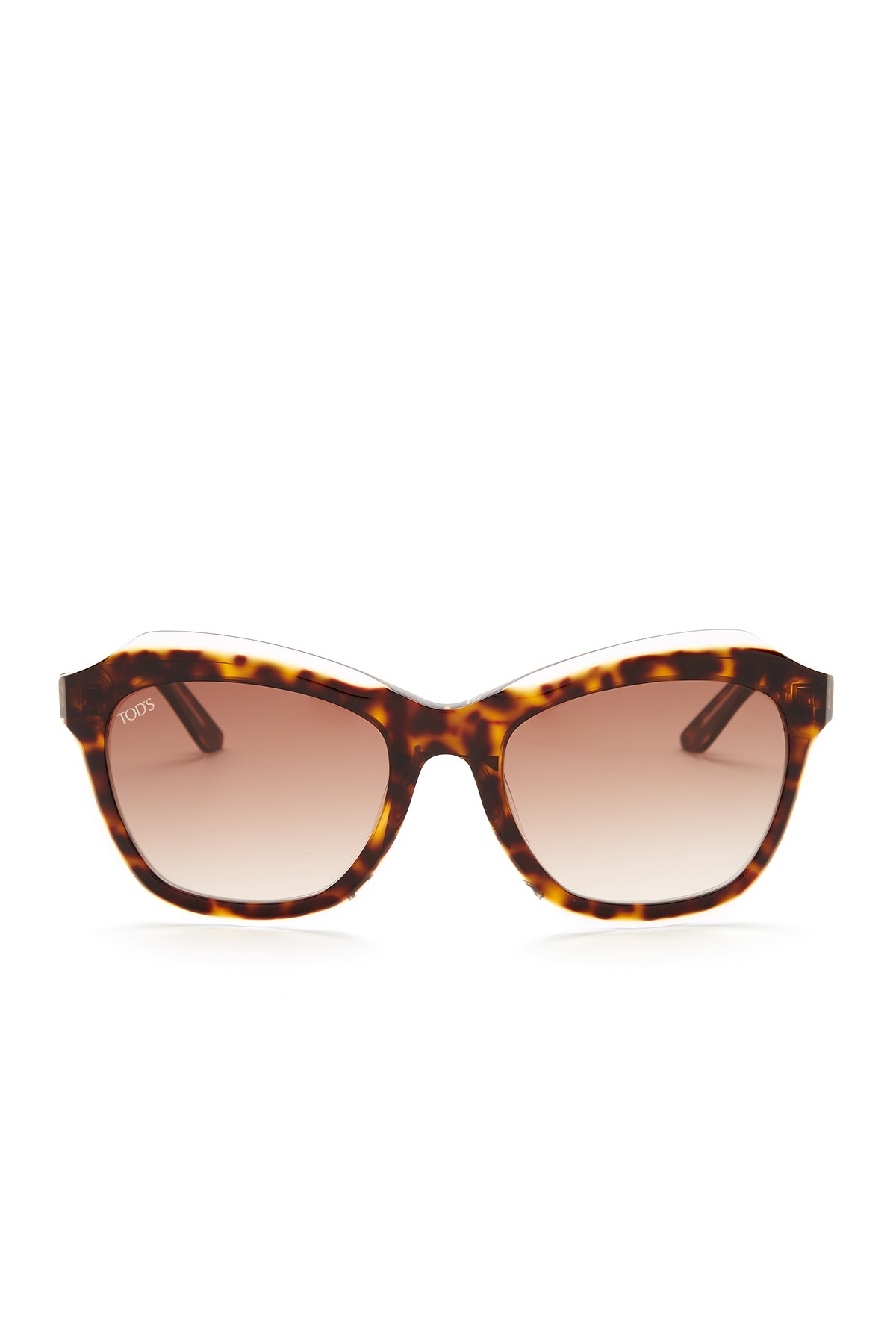 Tods Womens Cat Eye Acetate Frame Sunglasses in Brown Lyst