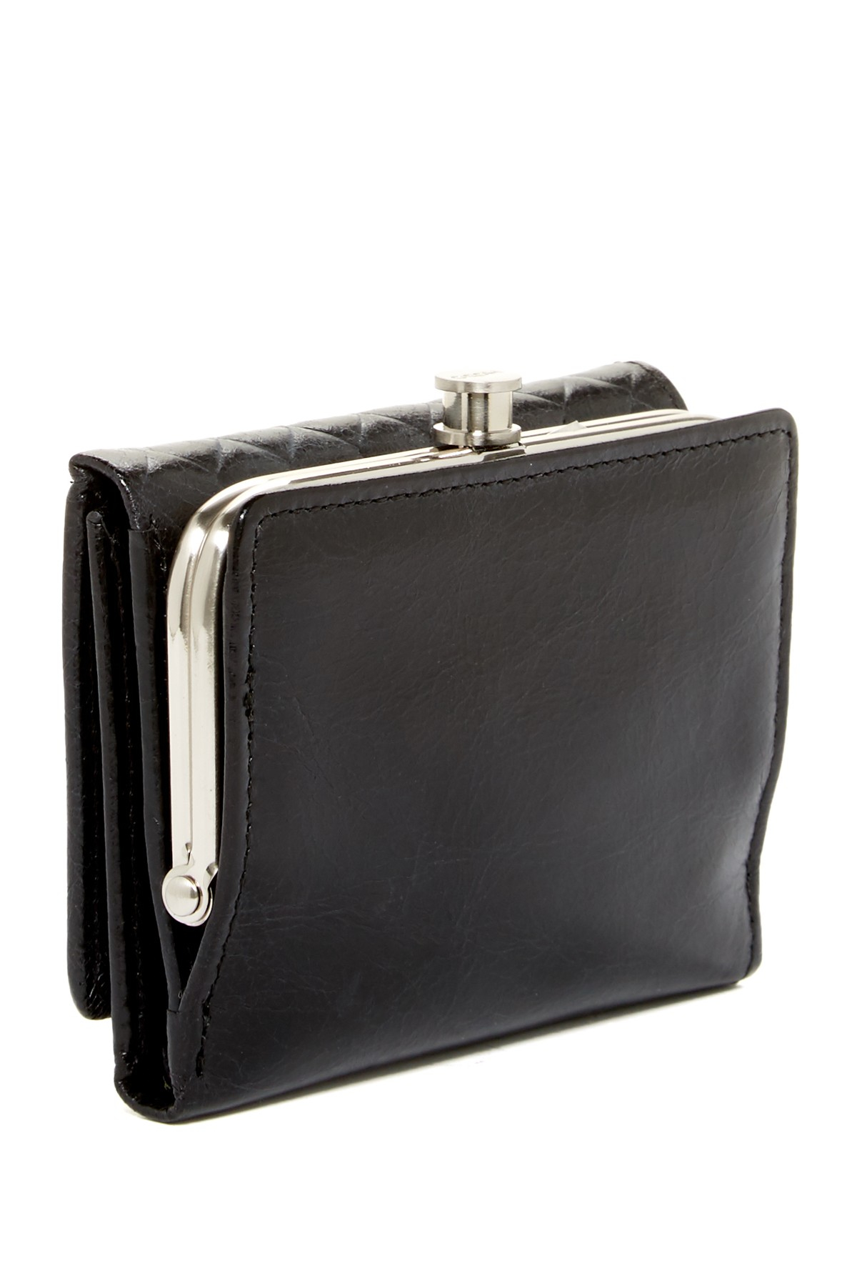 Lyst - Hobo Jannet Leather Trifold Coin Case Wallet in Black