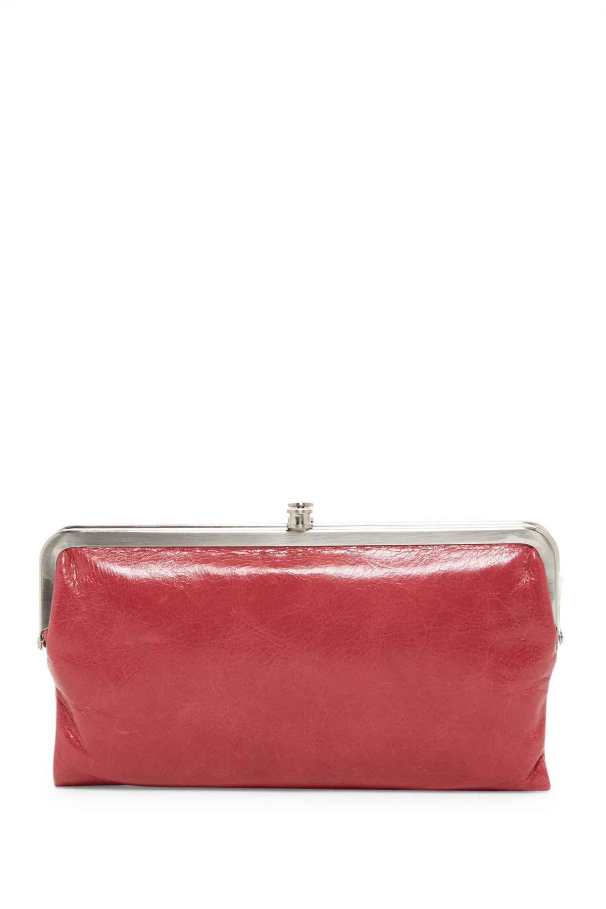 Lyst - Hobo Lauren Leather Wallet in Red