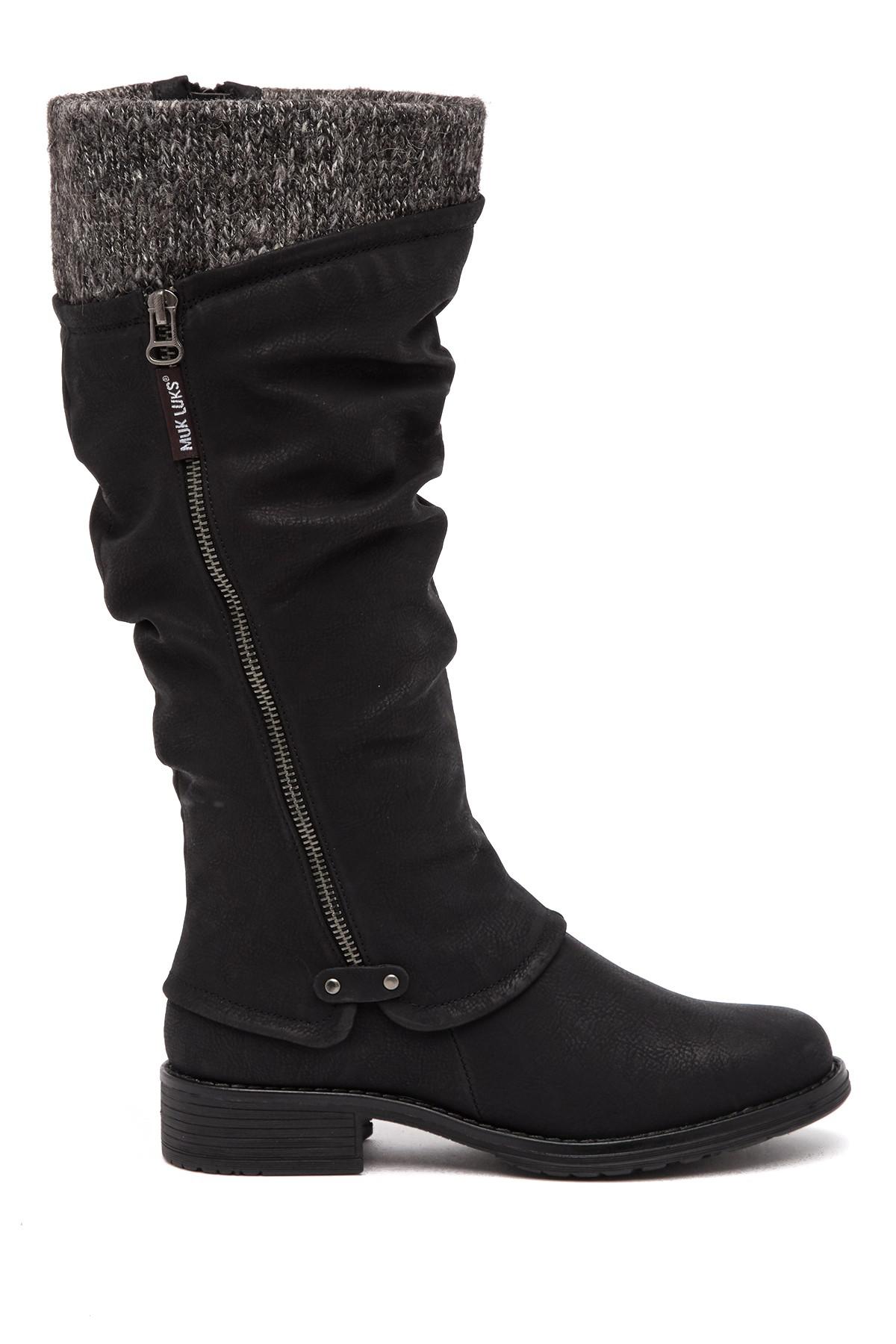 Lyst - Muk Luks Brianna Faux Fur Lined Boot in Black
