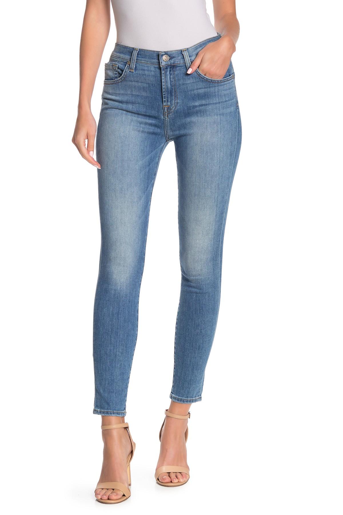 7 For All Mankind Gwenevere High Waist Skinny Ankle Jeans in Blue - Lyst
