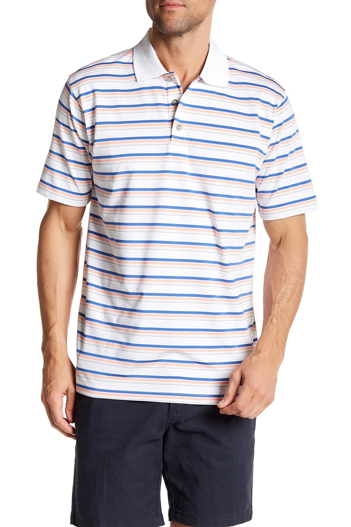 Lyst Lone Cypress Pebble Beach Stripe Moisture Wicking Golf Polo Gallery