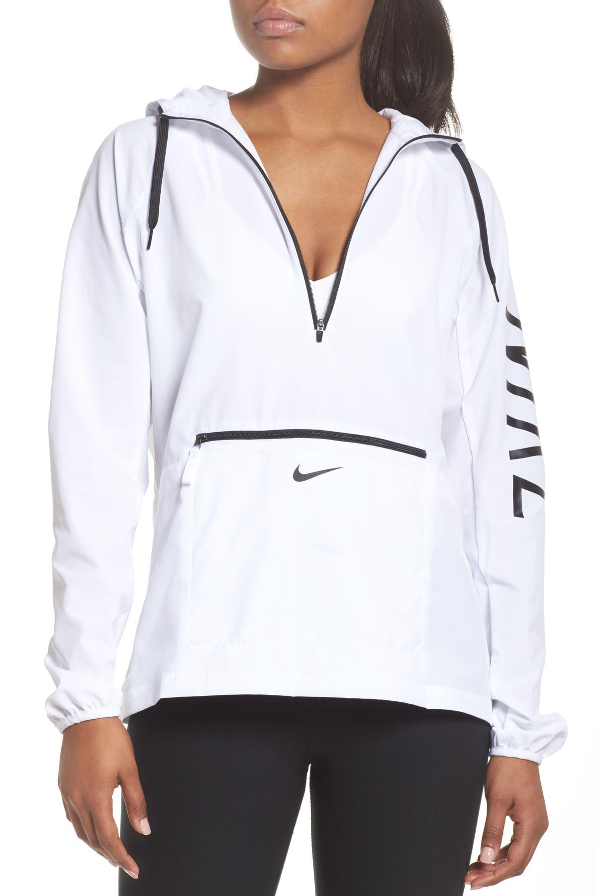 Lyst Nike Flex Packable Hooded Training Jacket in White