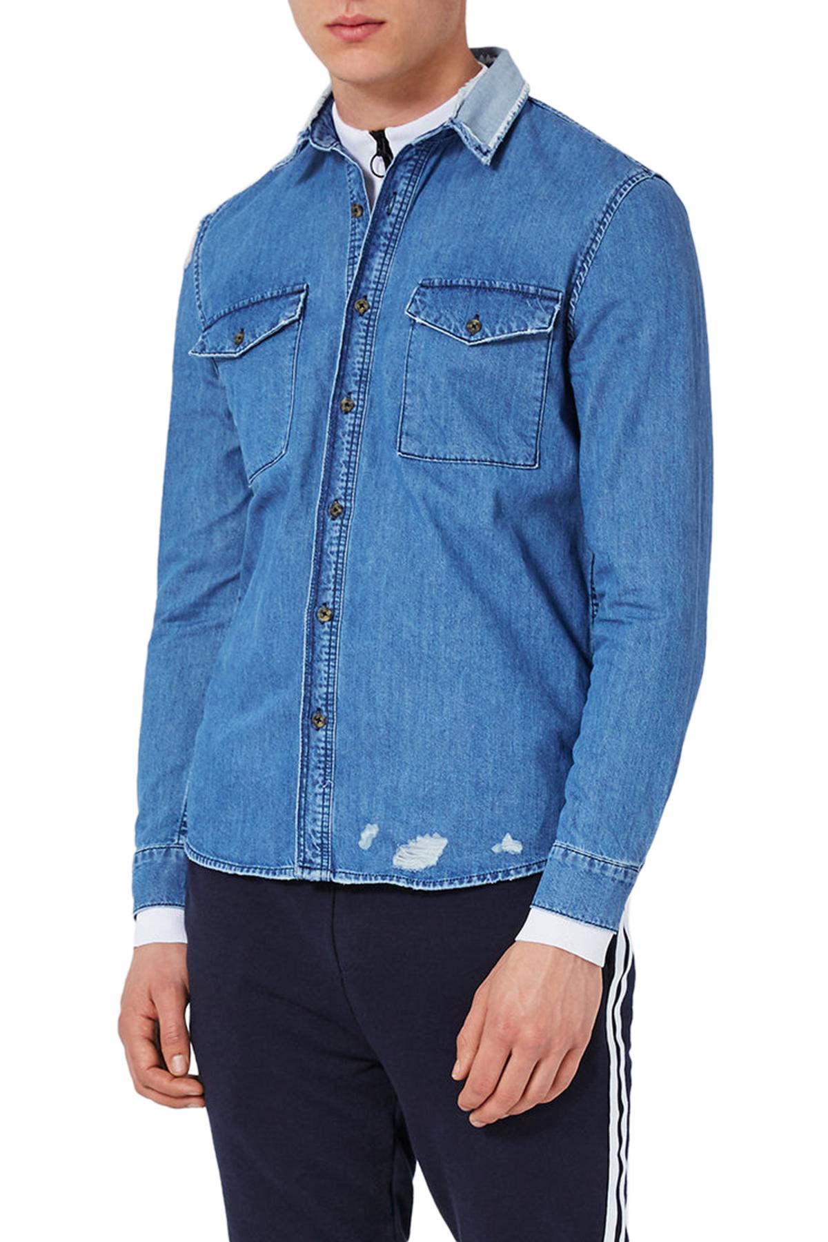 denim shirt mens h&m