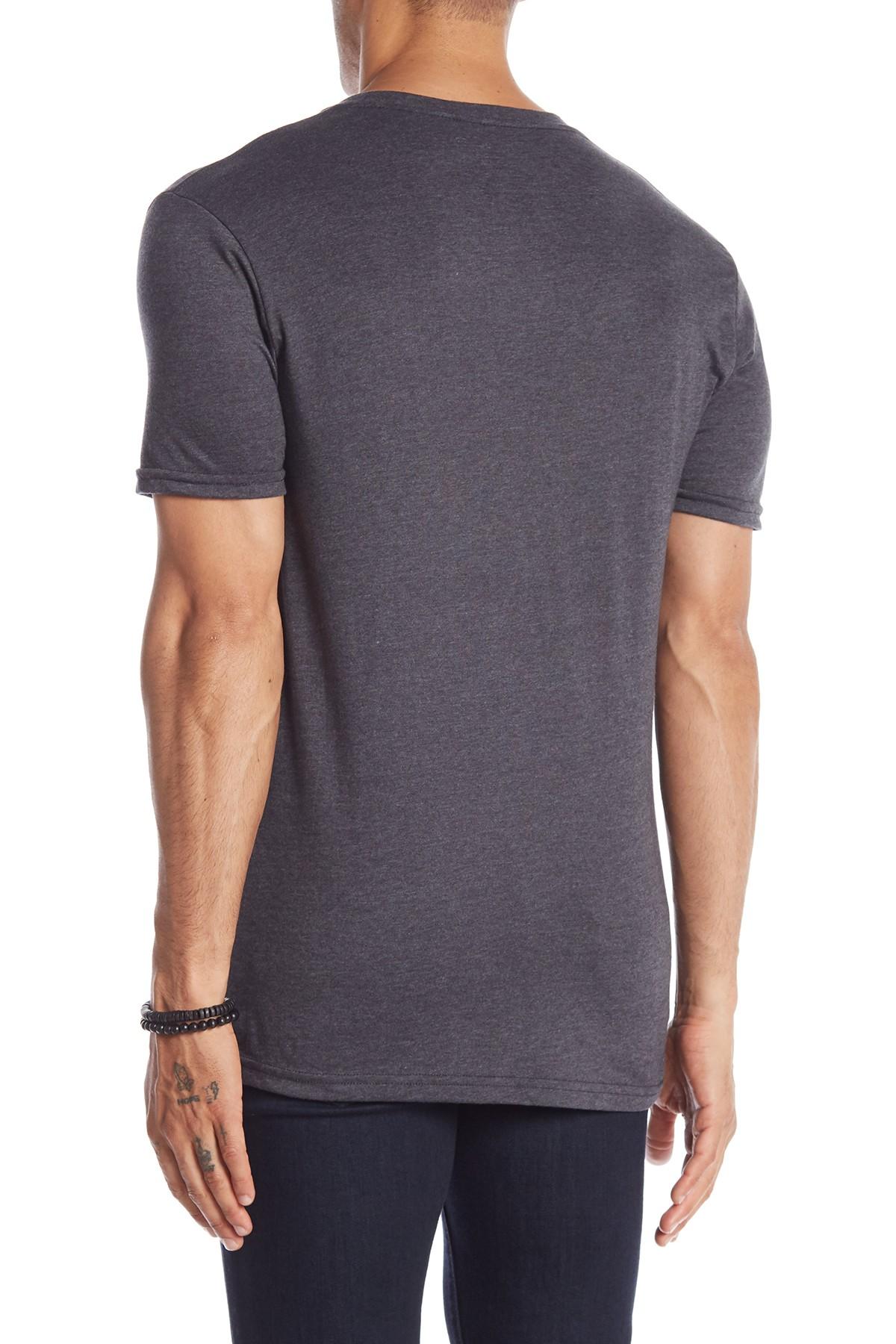 Volcom Simple Crew Neck Heathered T-shirt in Gray for Men - Lyst