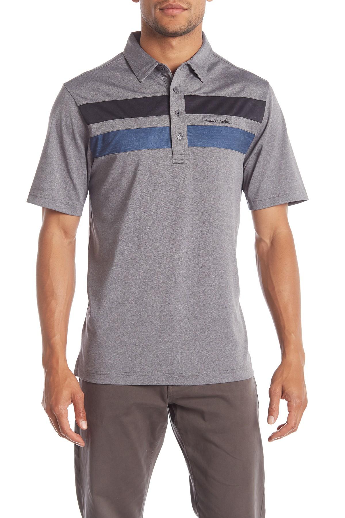 Download Travis Mathew Synthetic Big Six Polo Shirt in Heather gr ...