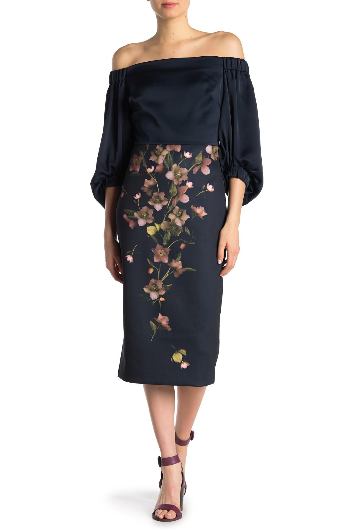 ted baker off the shoulder