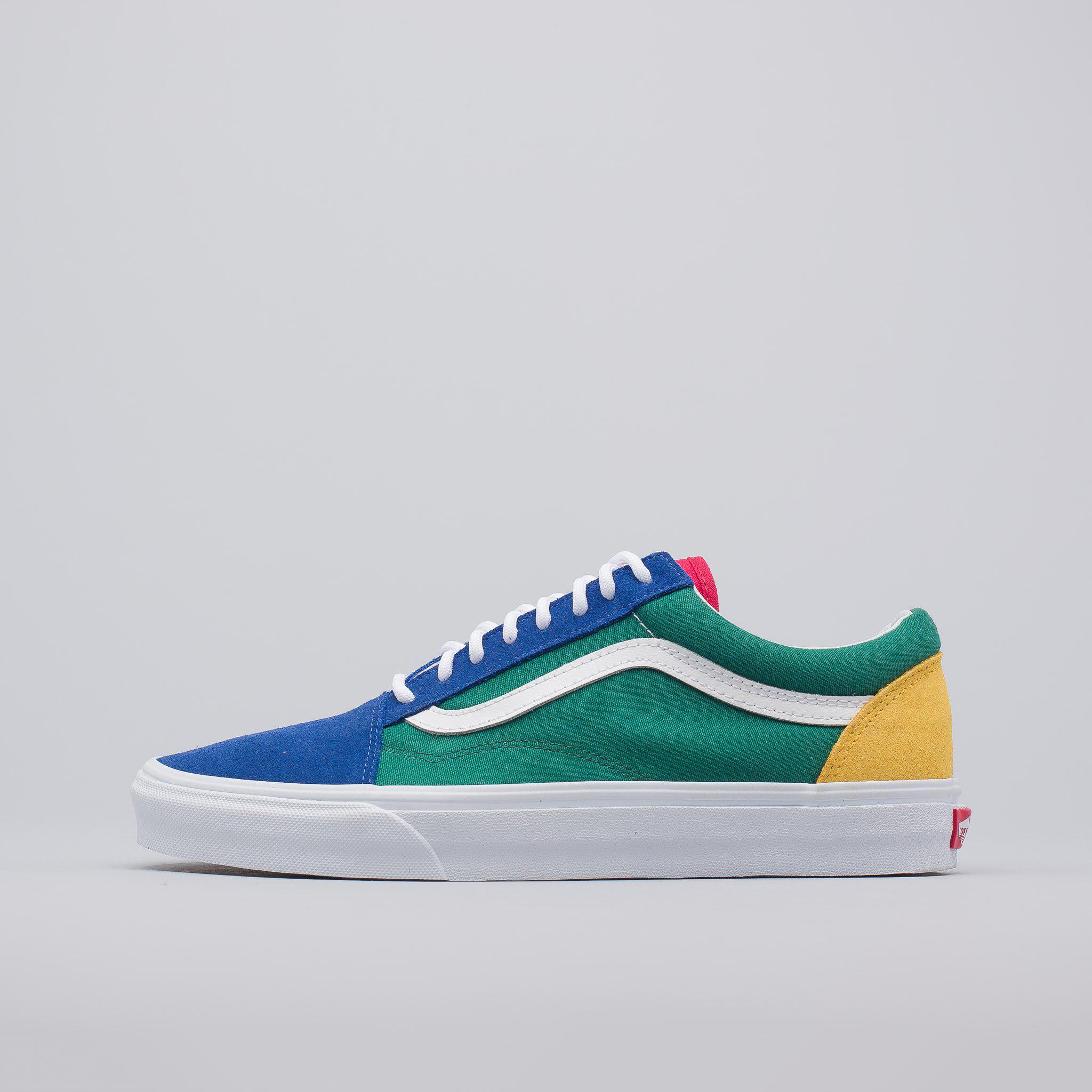 51 Sports Green blue yellow vans shoes for Girls