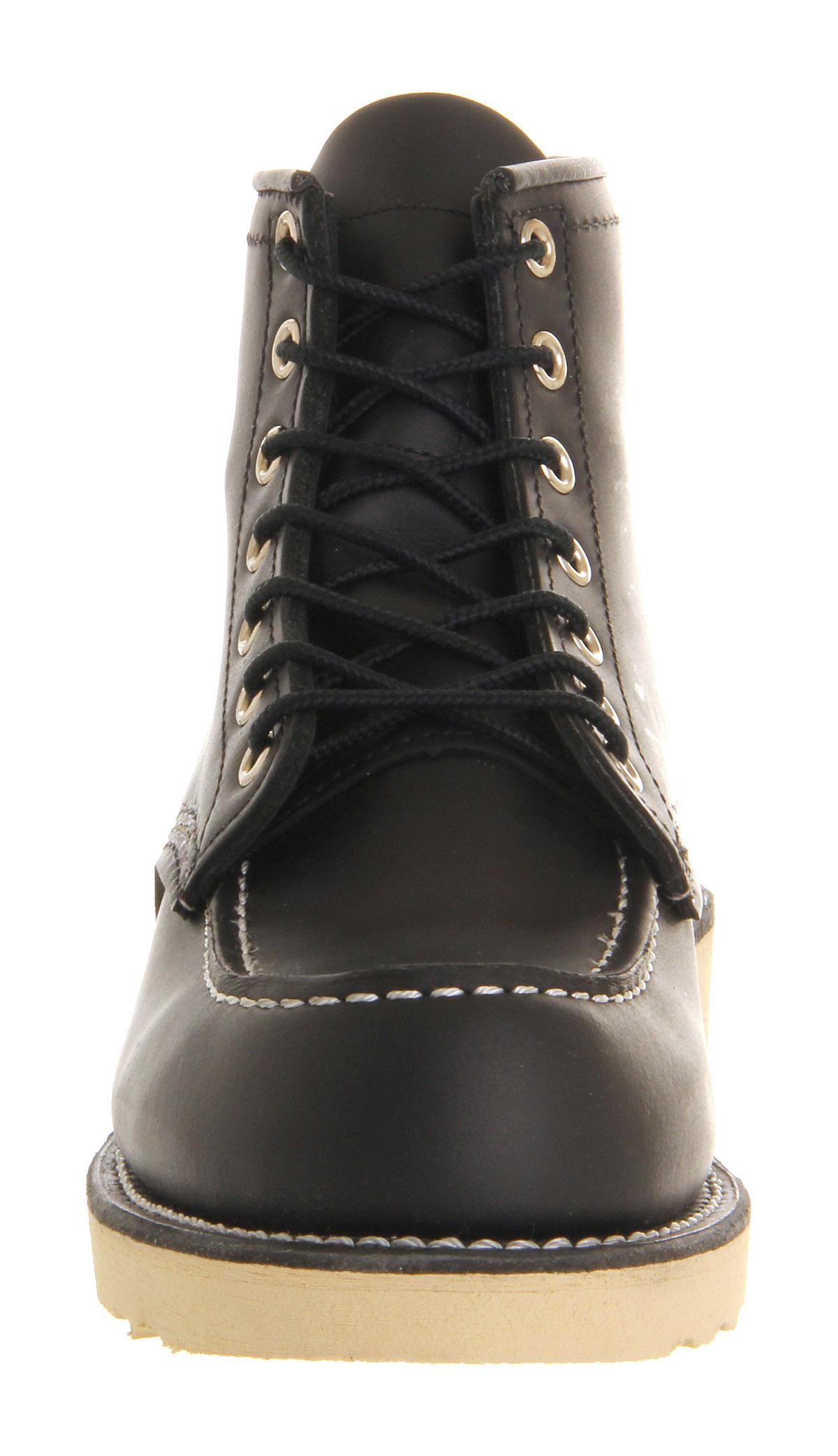 Red wing 6 Inch Moc Toe Boots in Black | Lyst
