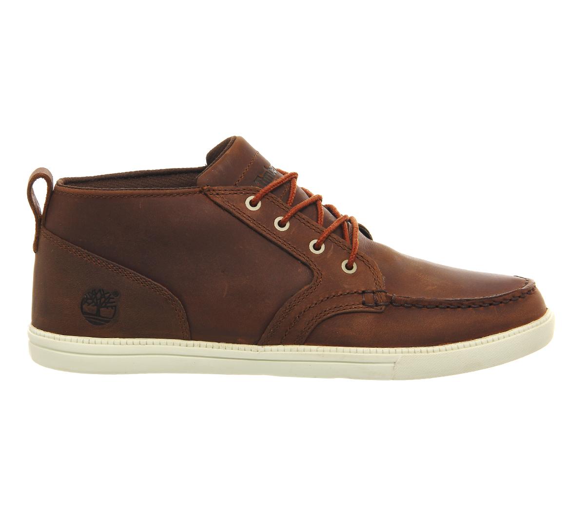 Timberland Newmarket Fulk Lp Chukka Moc Toe in Brown for Men | Lyst