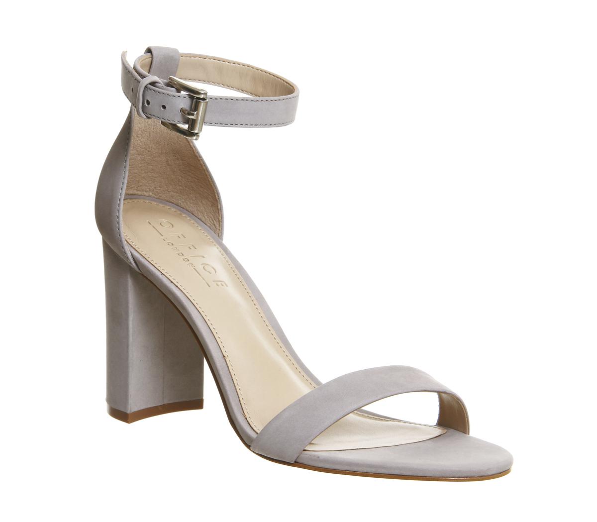Lyst Office Nina Block Heel Sandal in Gray