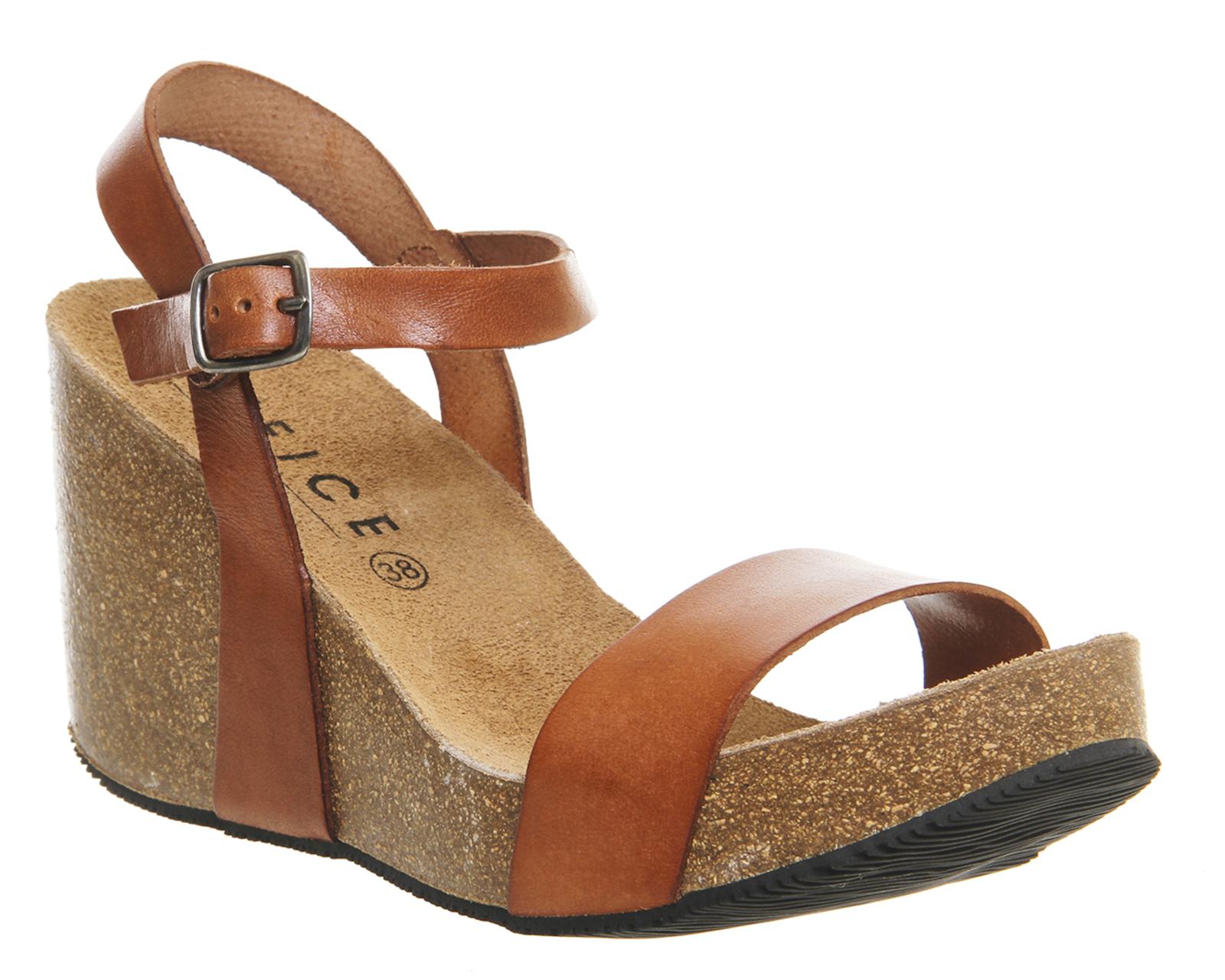Lyst Office Whistler Cork Wedges In Brown Gallery