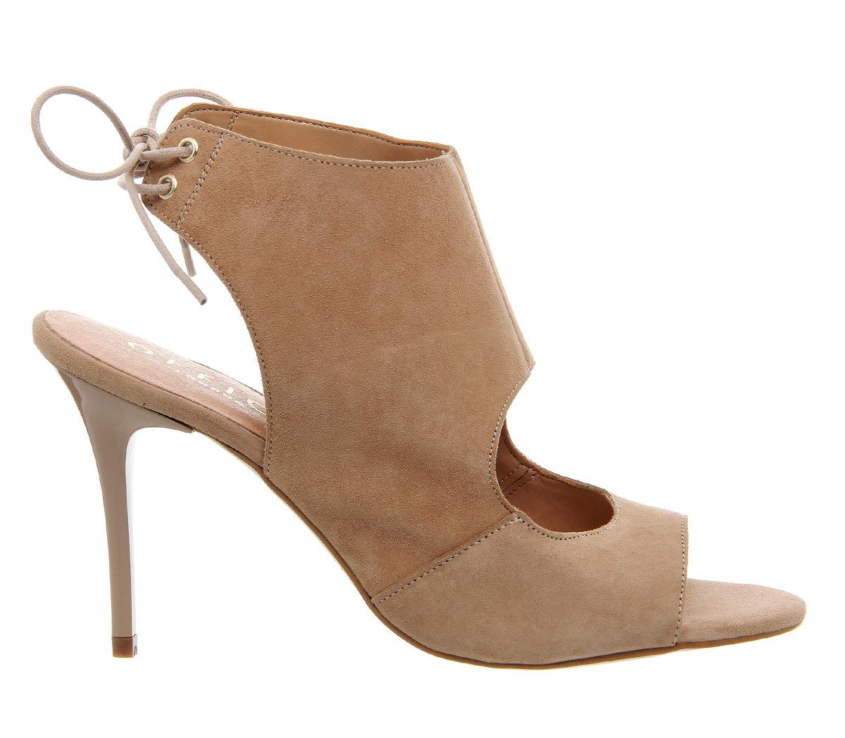 Lyst Office Queue Jump Cut Out Shoe Boots In Natural Gallery