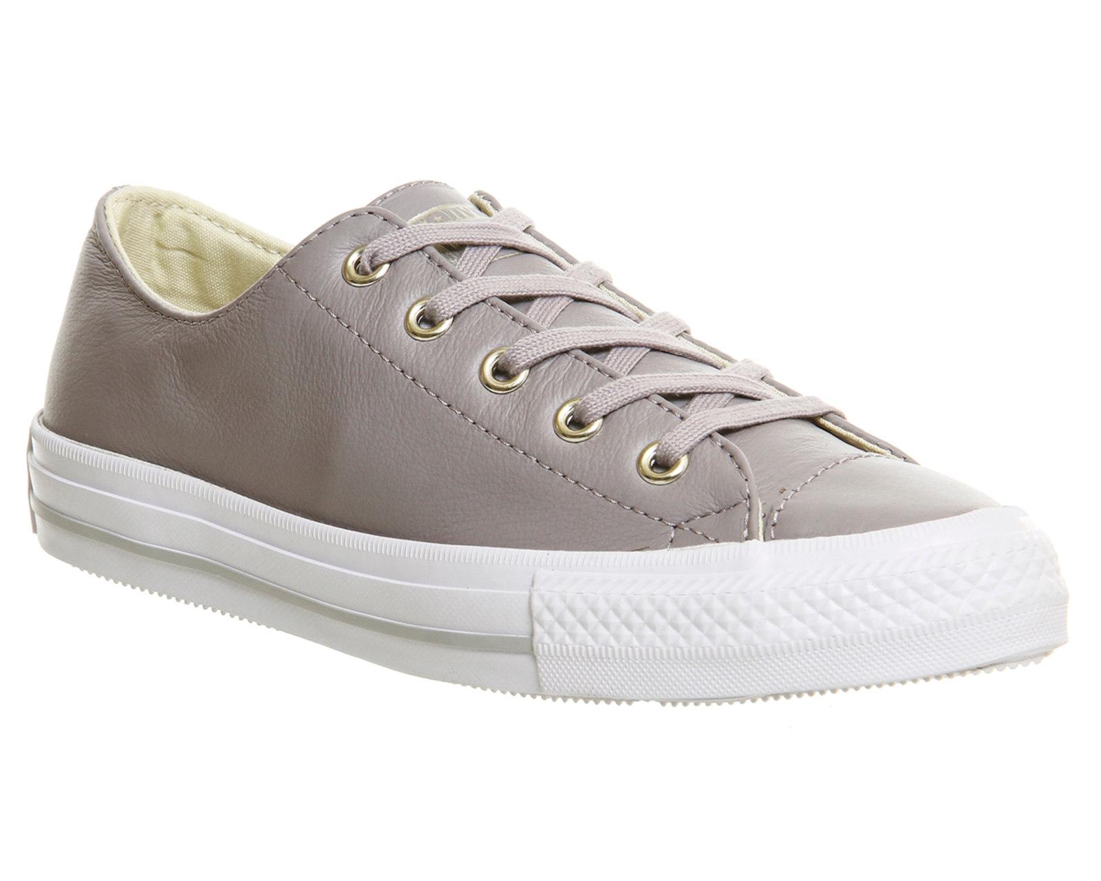 Lyst Converse Ctas Gemma Low Leather In Gray Gallery