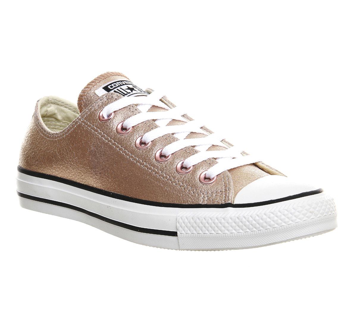 Lyst Converse All Star Low Leather In Pink Gallery