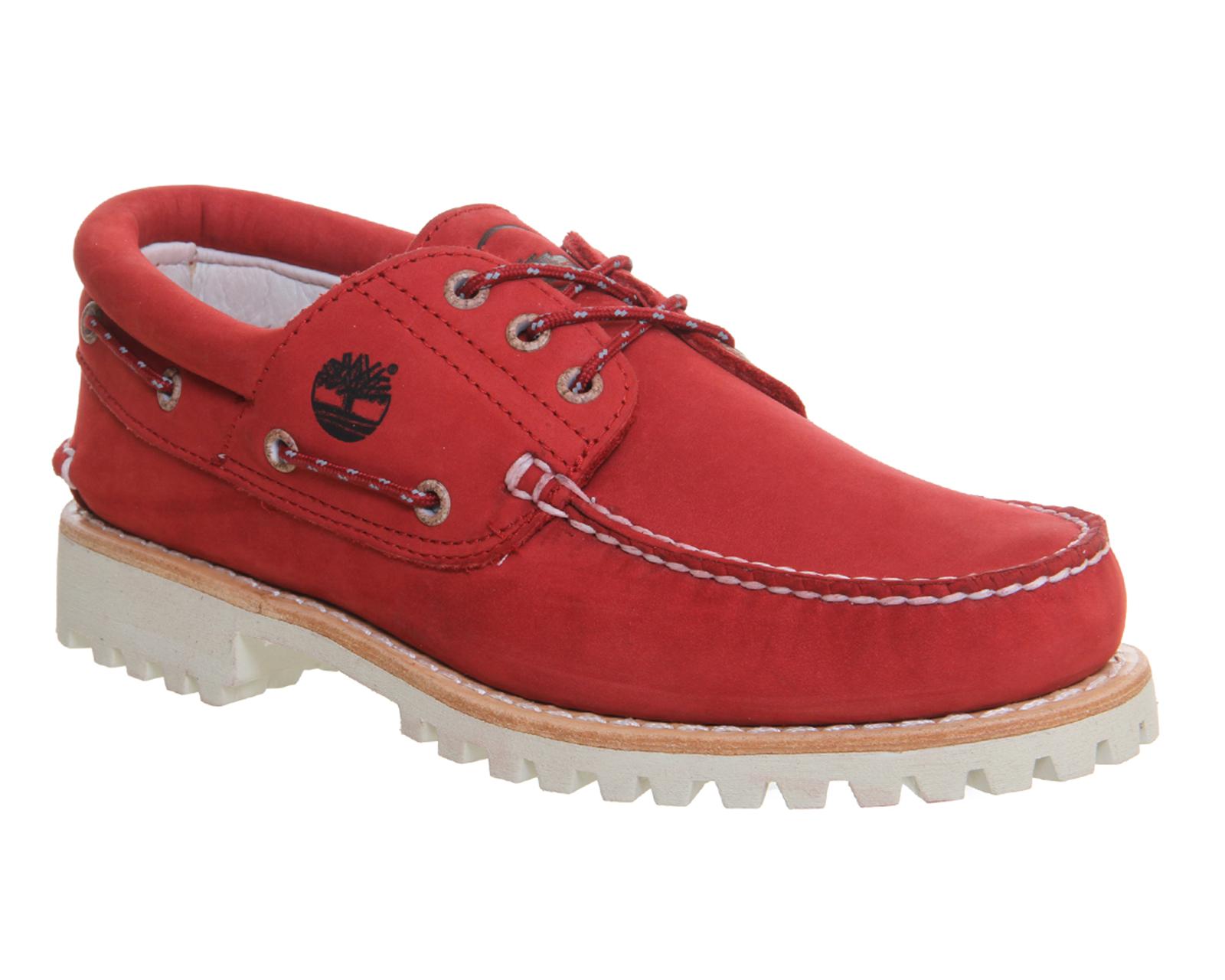 Timberland Suede Lug Boat Shoe X G in Red for Men Lyst