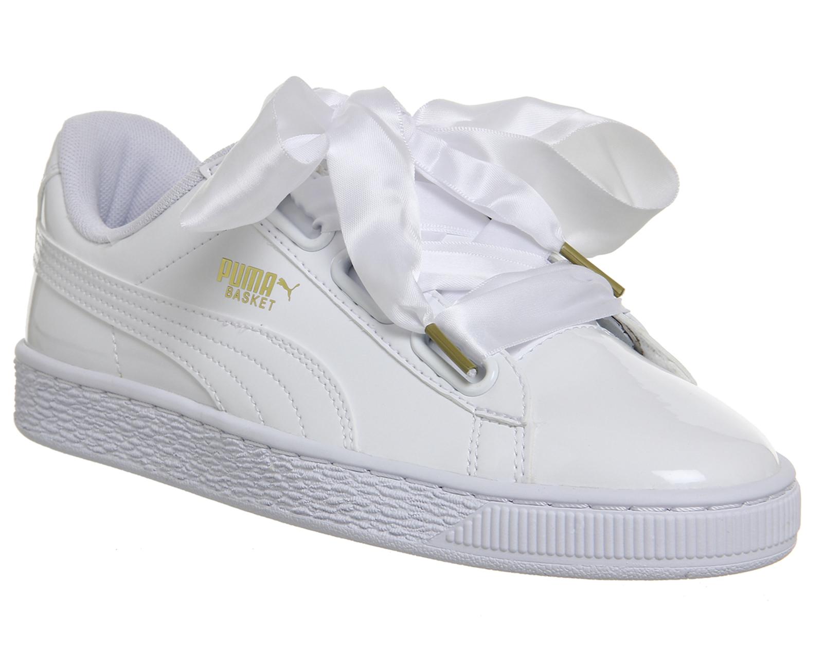 puma basket heart white puma basket heart white