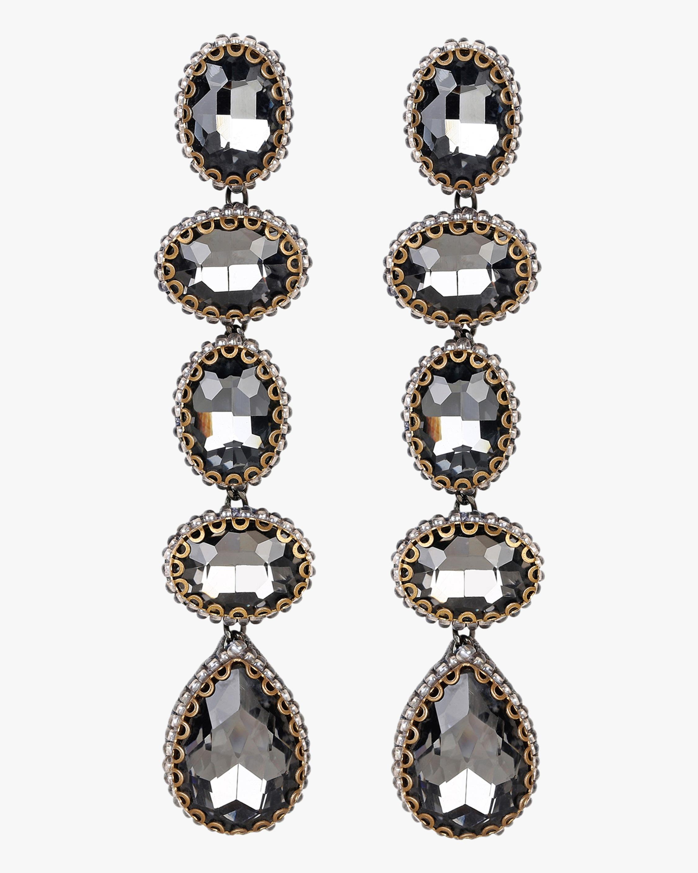 Lyst Deepa Gurnani Crystal Drop Earrings