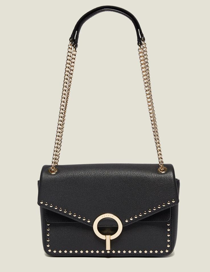 Sandro Leather Yza Bag in Black - Lyst
