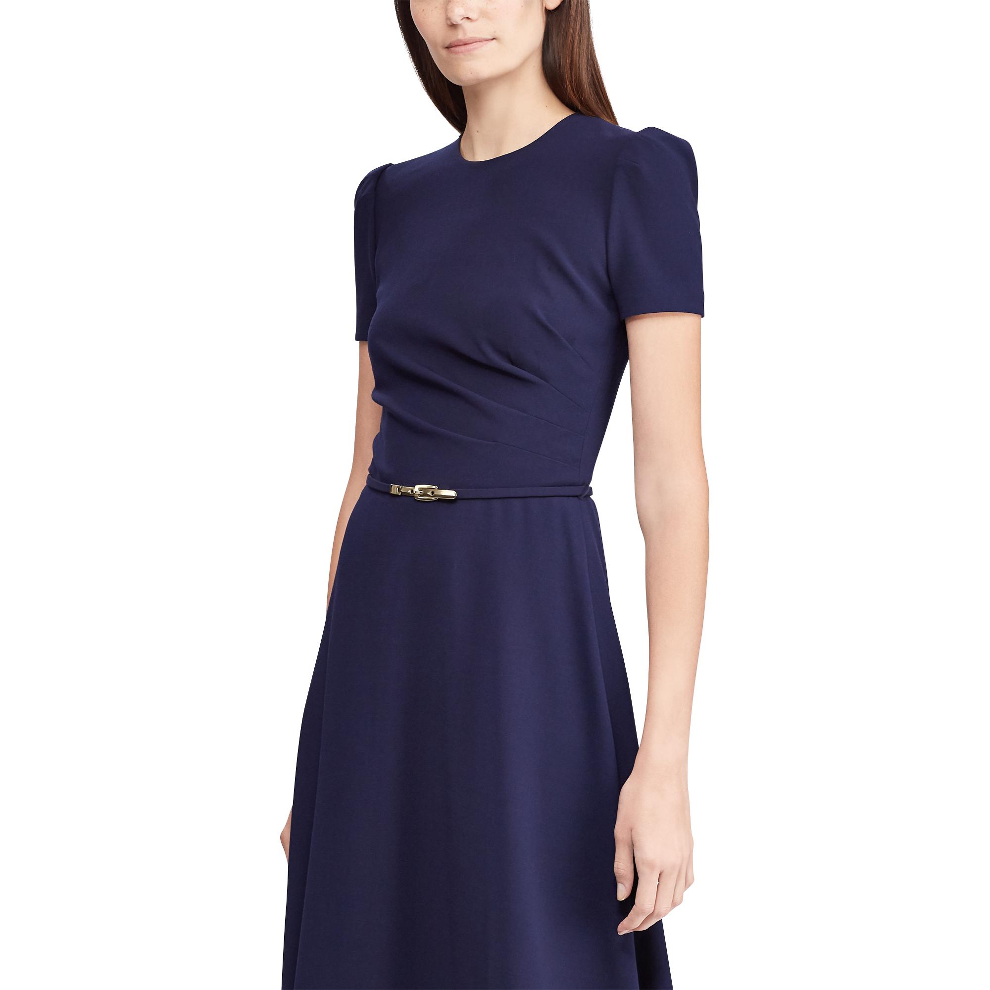 Ralph Lauren Collection Eldridge Wool-blend Dress in Blue - Lyst