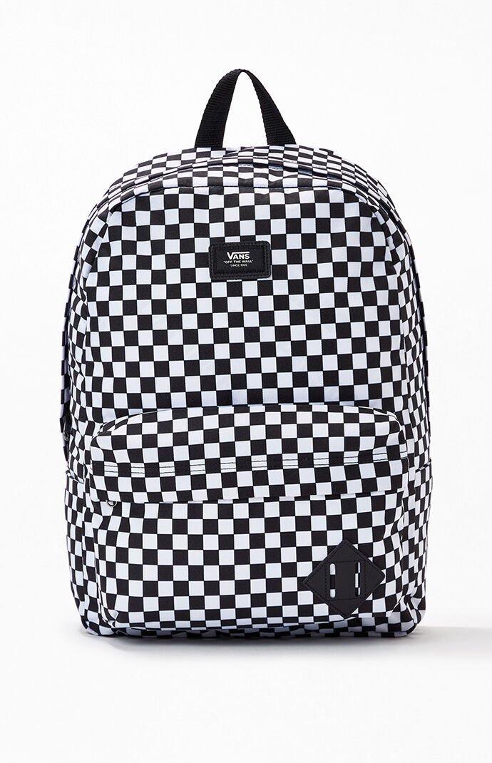 Vans Black & White Checker Old Skool Iii Backpack in Black for Men - Lyst