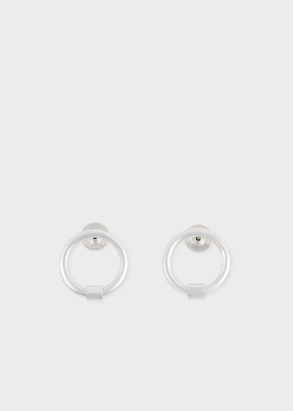 Lyst Paul Smith Rachel Entwistle Silver Circular Stud Earrings Gallery