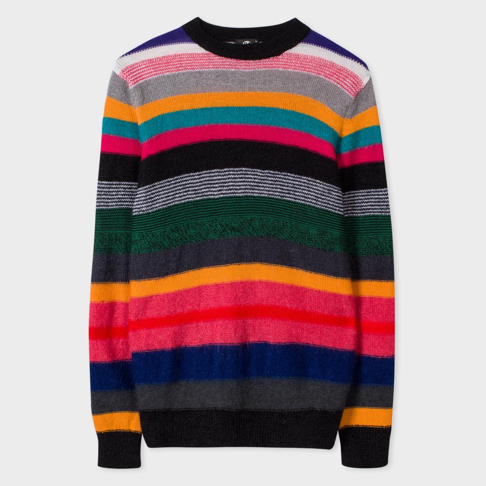 Lyst - Paul Smith Men's Merino-mohair Blend 'rainbow' Stripe Sweater ...