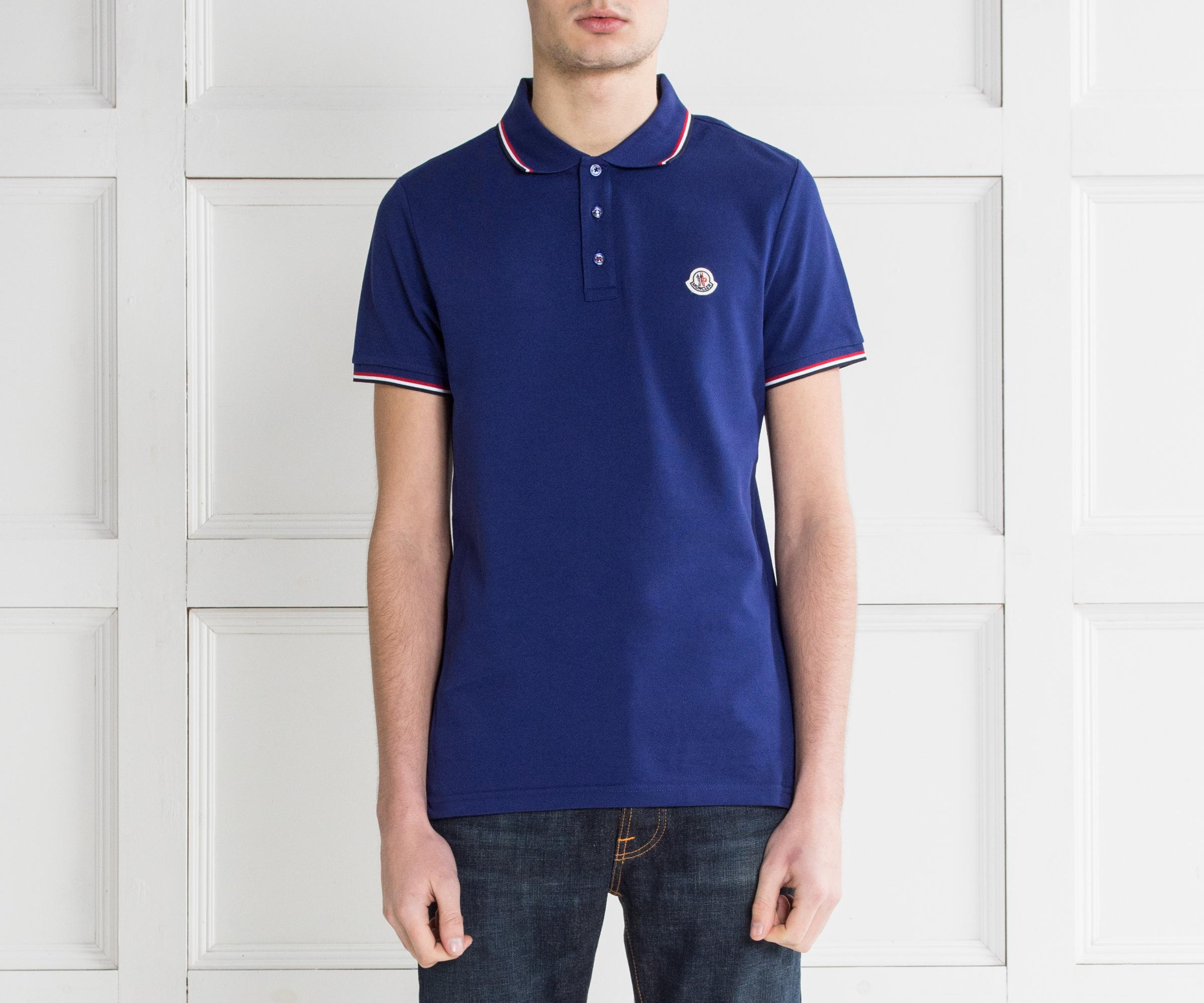 royal blue moncler polo