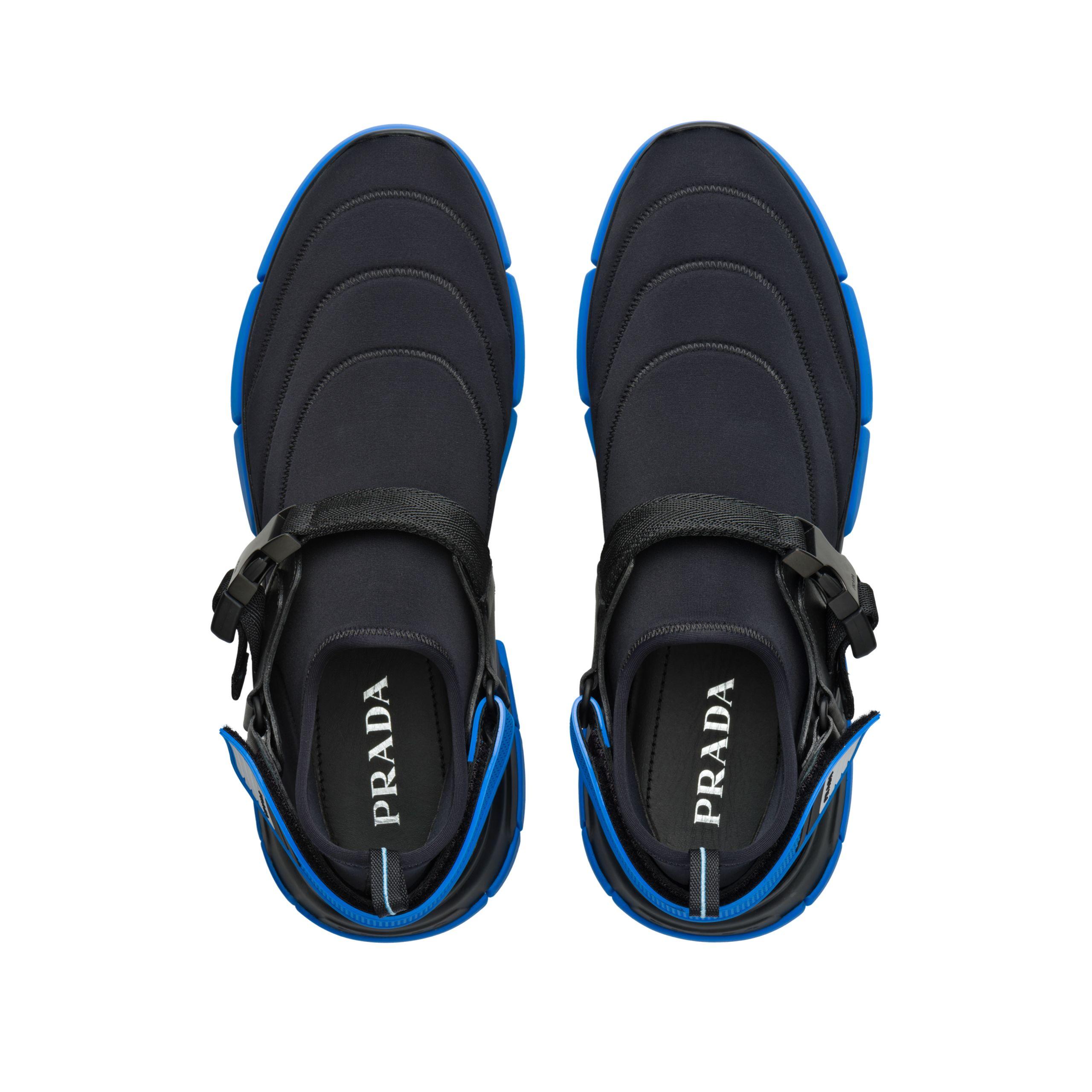 prada neoprene and rubber sneakers