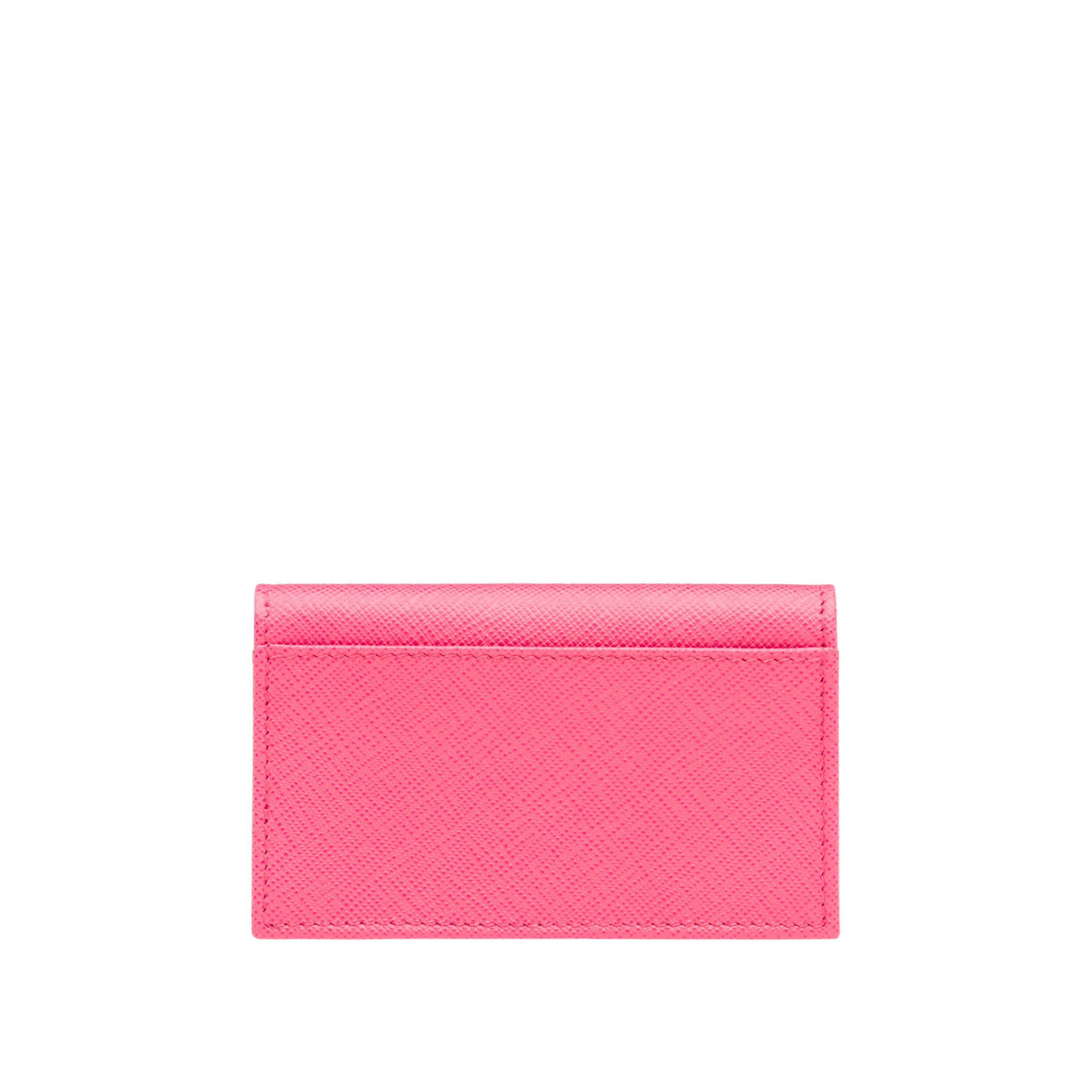 pink prada card holder