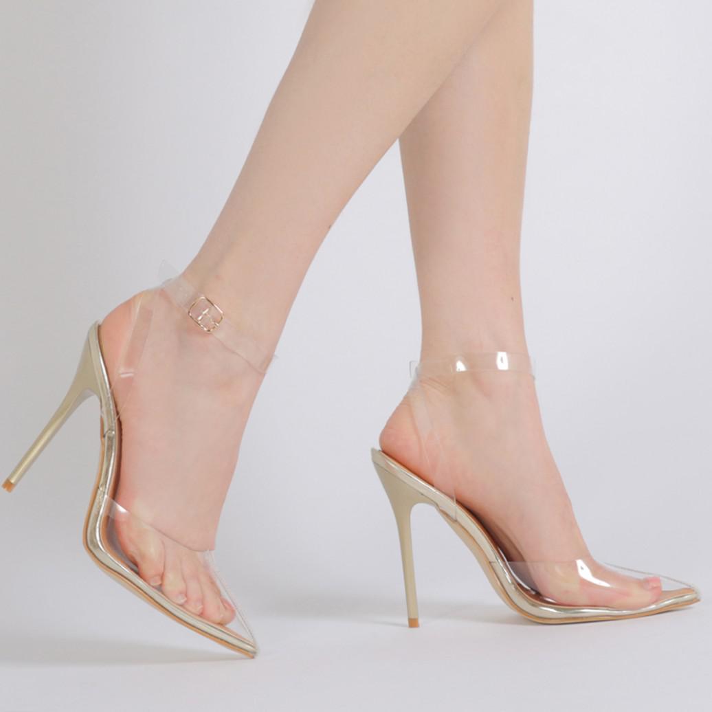 perspex heels 3.5 inch