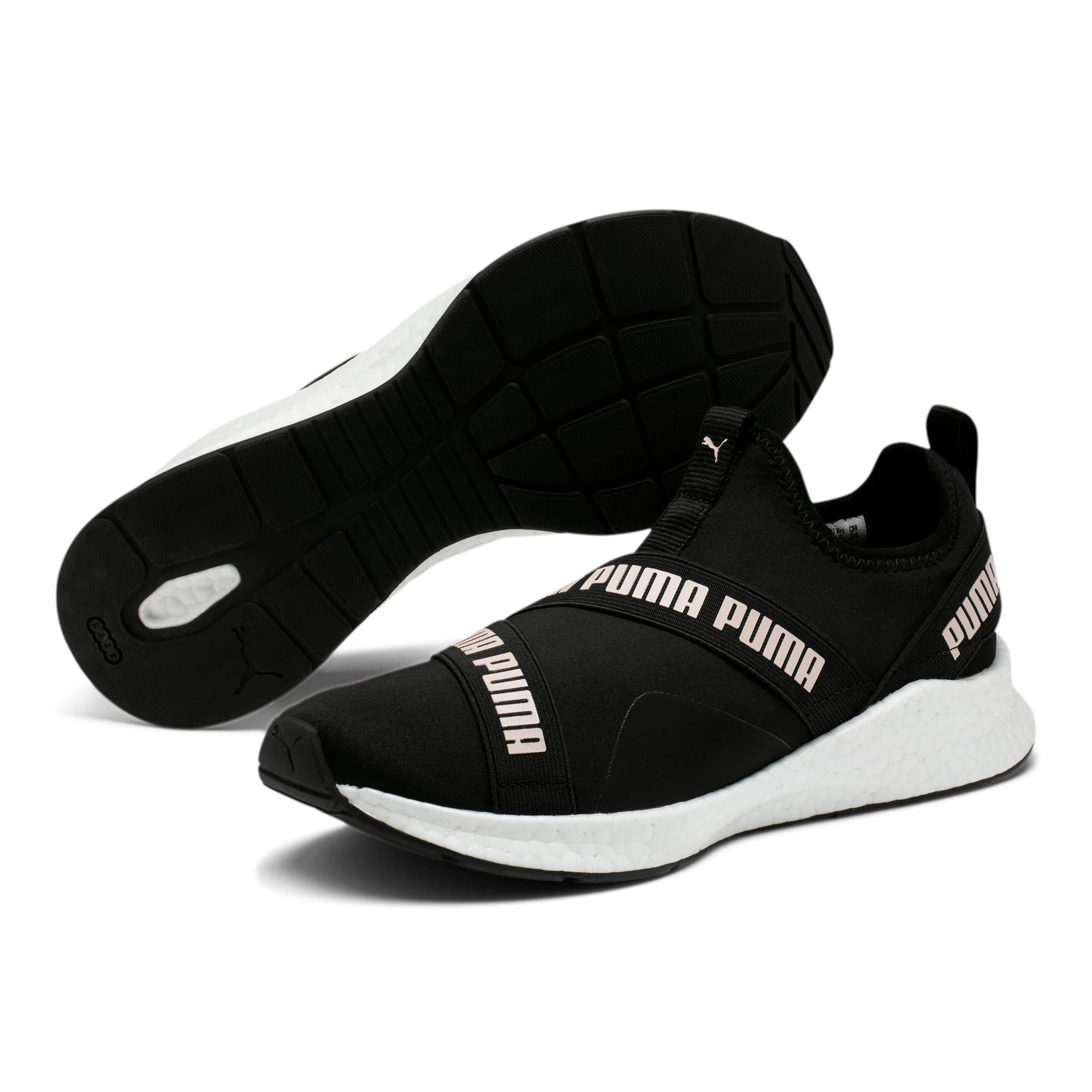 PUMA Synthetic Nrgy Star Slip-on Running Shoes in Black-Pearl-White ...