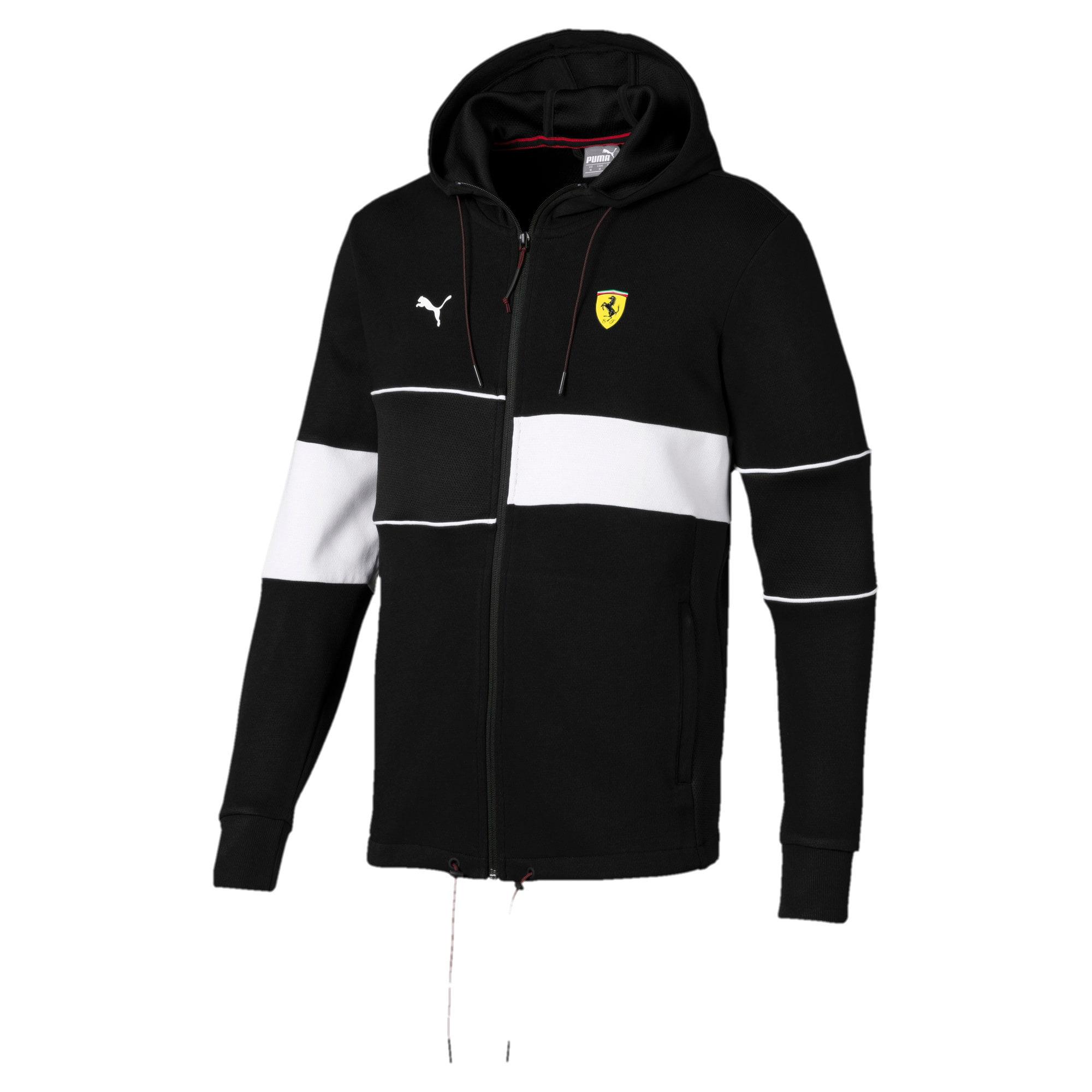PUMA Scuderia Ferrari Men's Hooded Sweat Jacket in Black for Men - Save ...