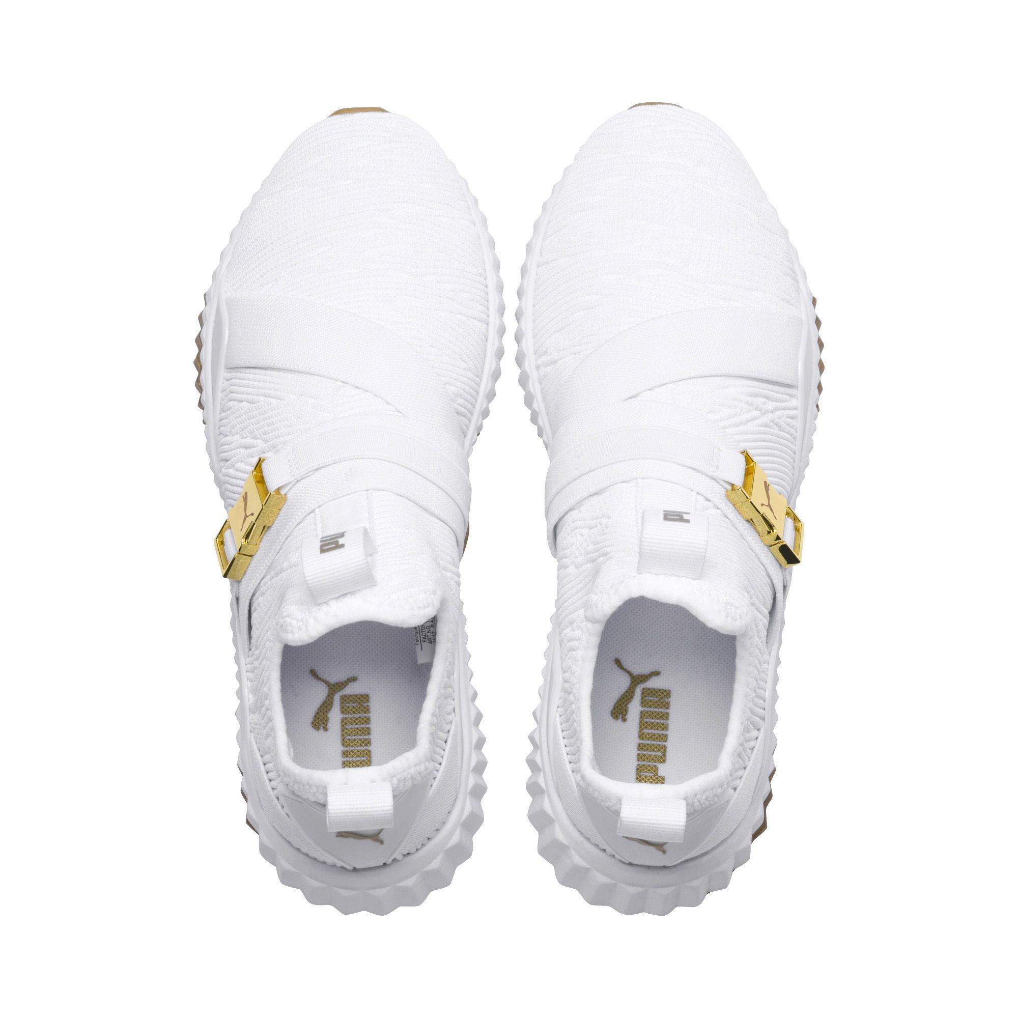 puma defy varsity white