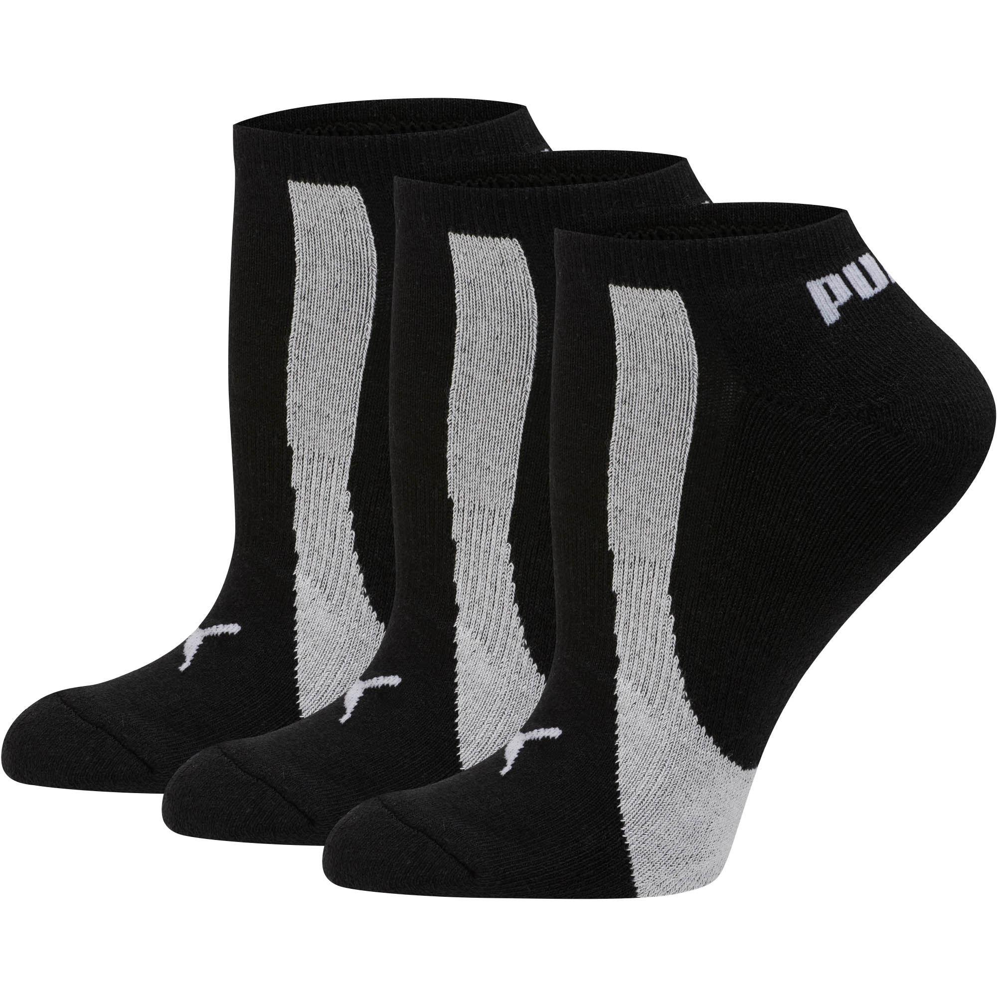 PUMA Bamboo Women's No Show Socks (3 Pack) in Gray Lyst
