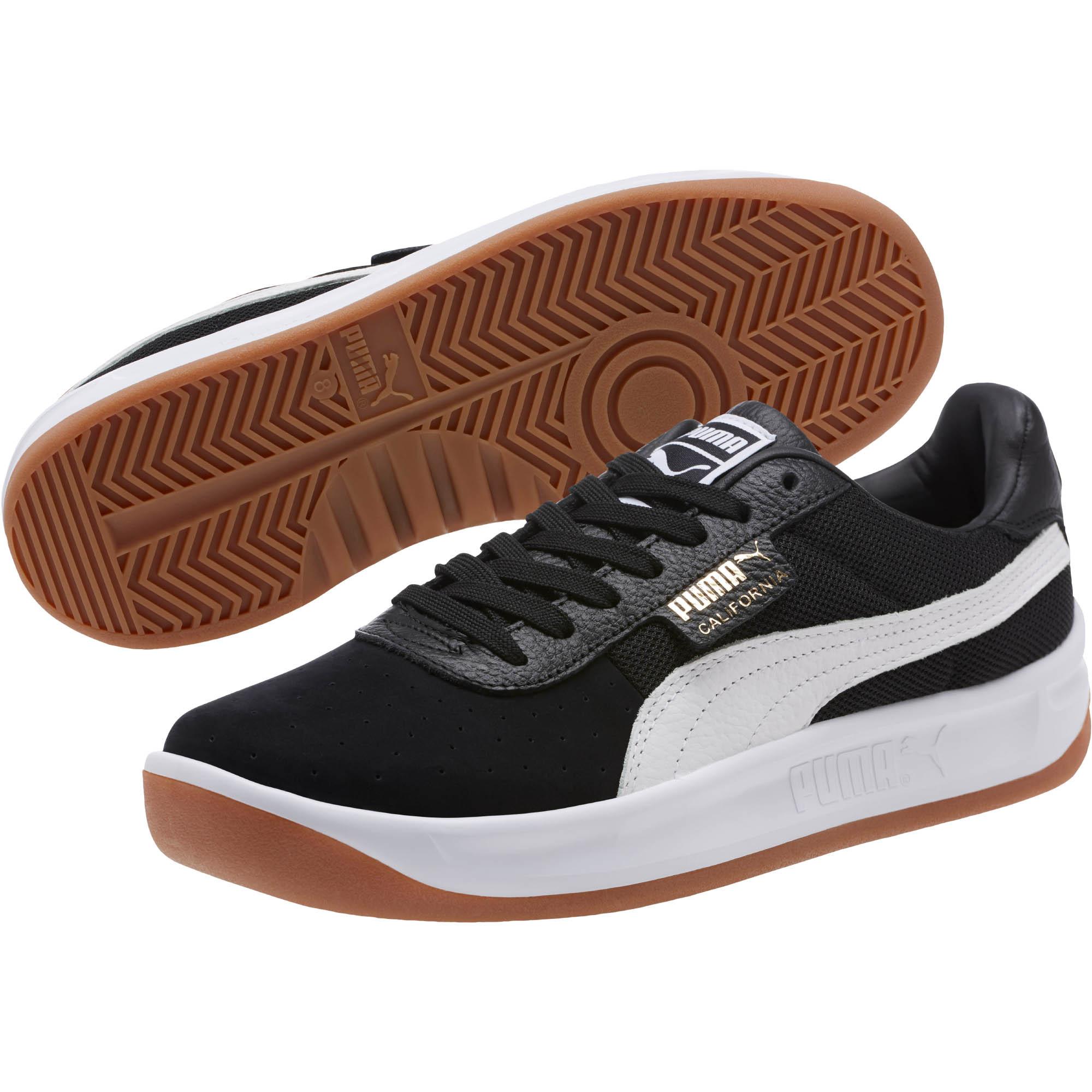 PUMA Leather California Casual Sneakers in 06 (Black) for Men - Lyst